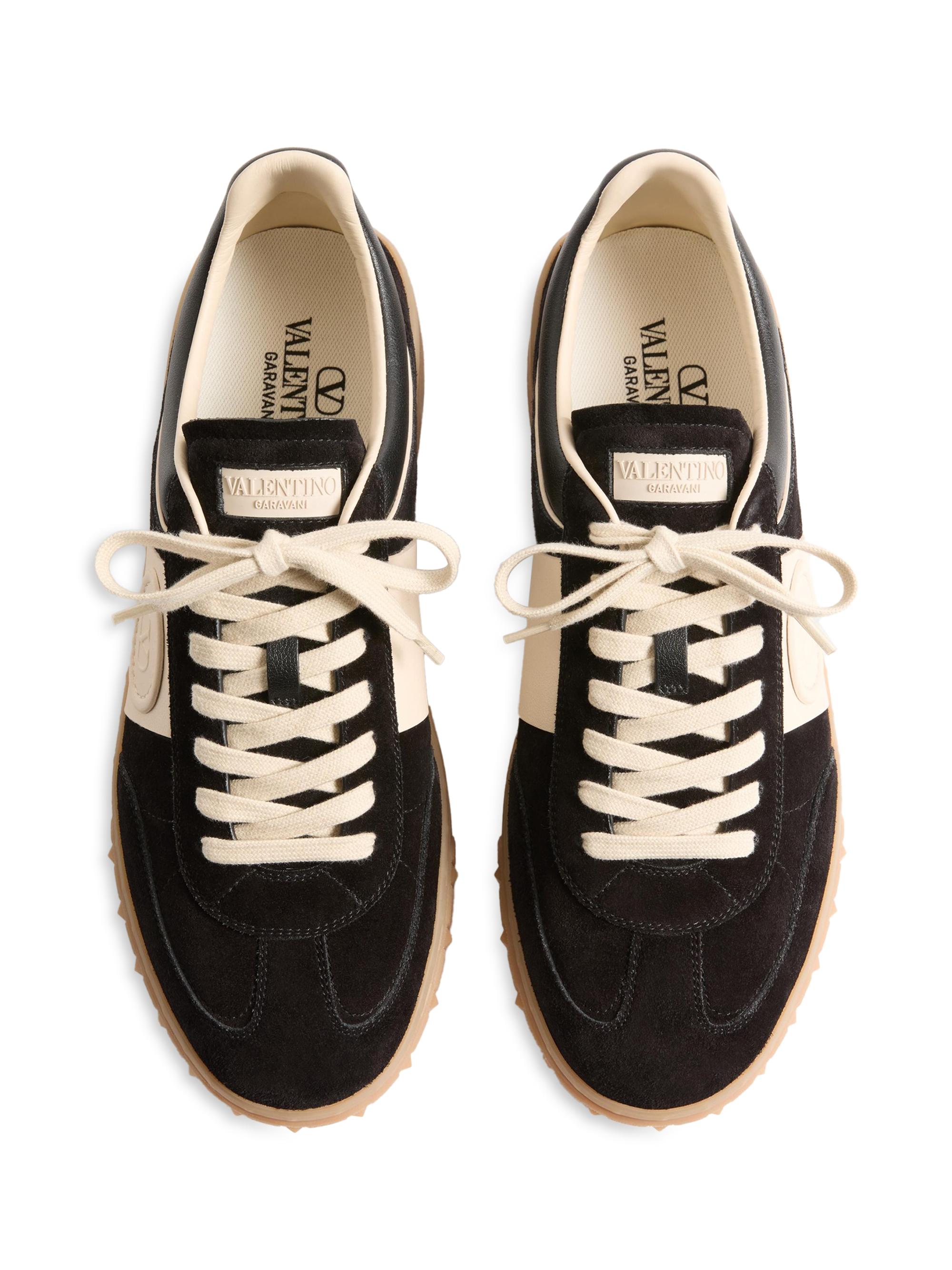 Valentino Garavani Upvillage Low Top Sneakers in Split Leather