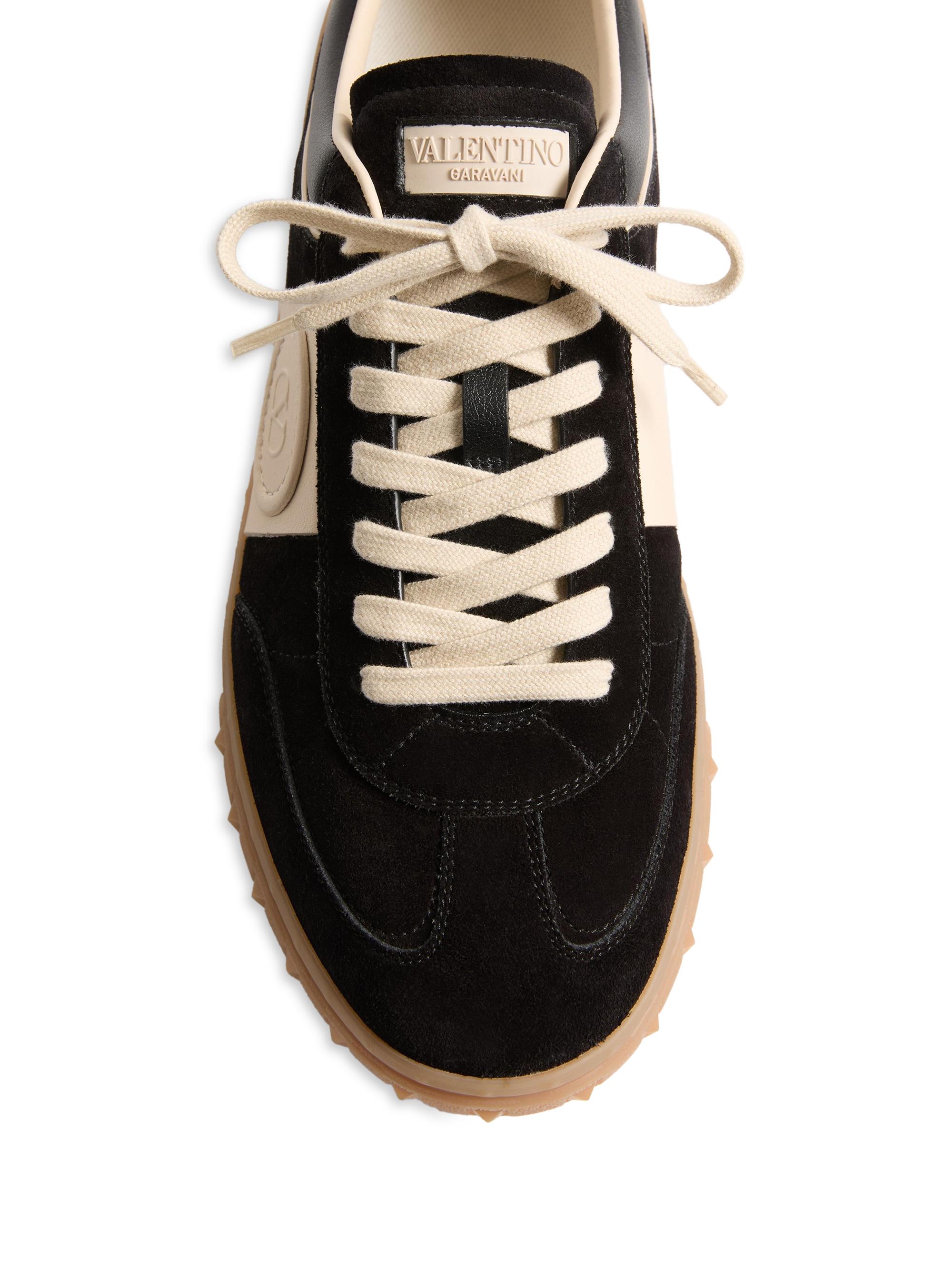 Valentino Garavani Upvillage Low Top Sneakers in Split Leather