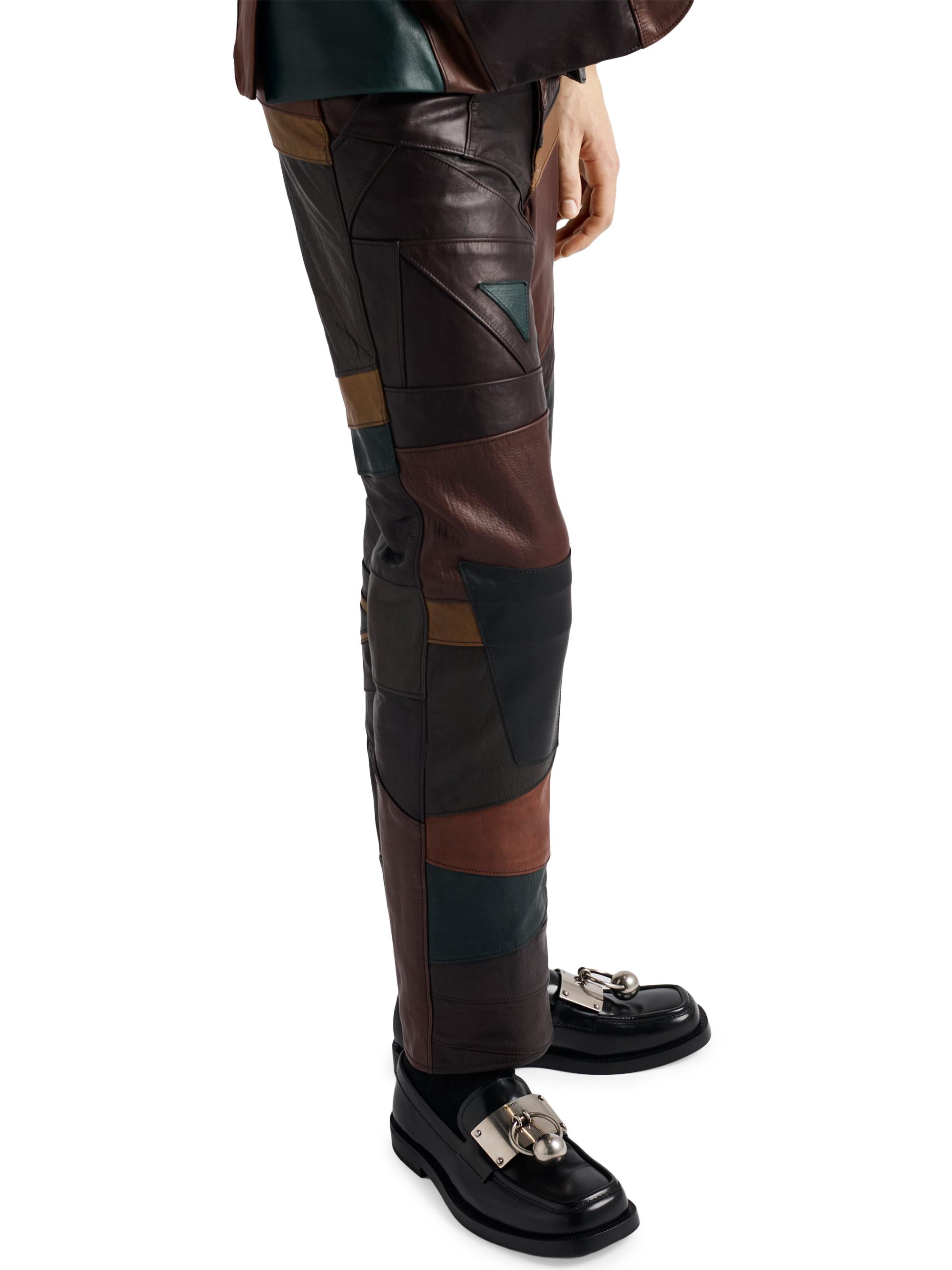 Prada Patchwork Leather Pants | Saks Fifth Avenue