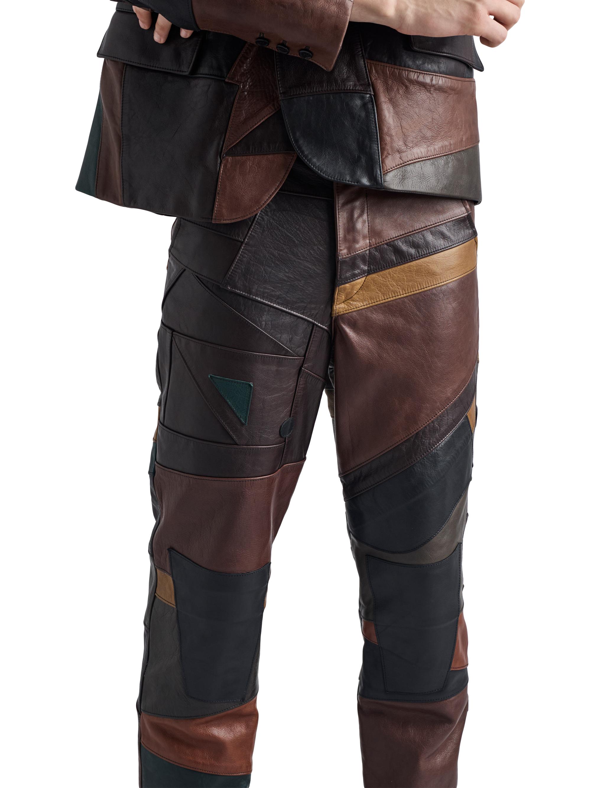 パンツ PRADA Mint Lamb Leather Tapered Pants 44 PRADA Mint Lamb Leather Tapered Pants 44