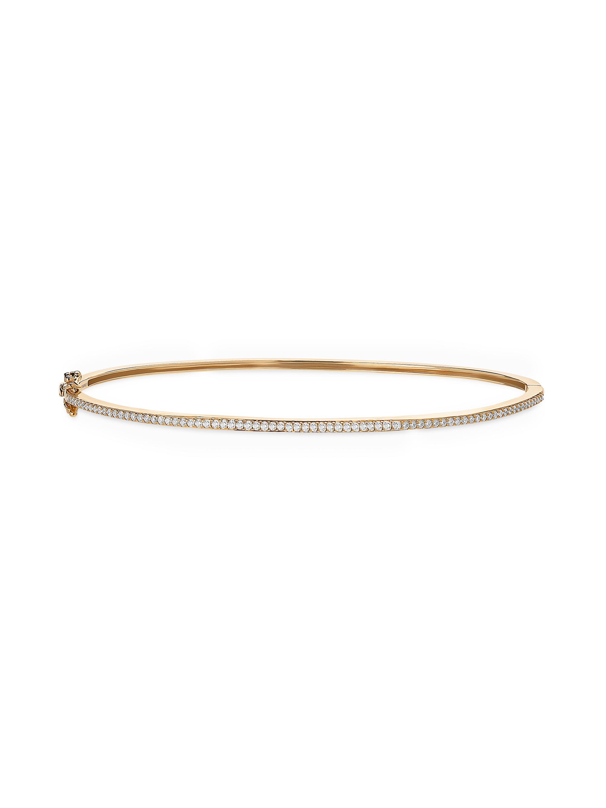 Lana Women's 14K Yellow Gold & 0.40 TCW Diamond Bangle - Yellow Gold