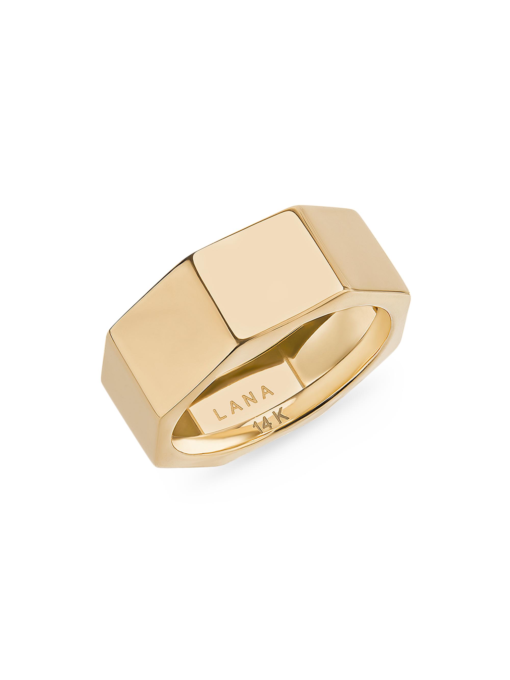 Lana Women's Rock 14K Yellow Gold Faceted Ring - Yellow Gold