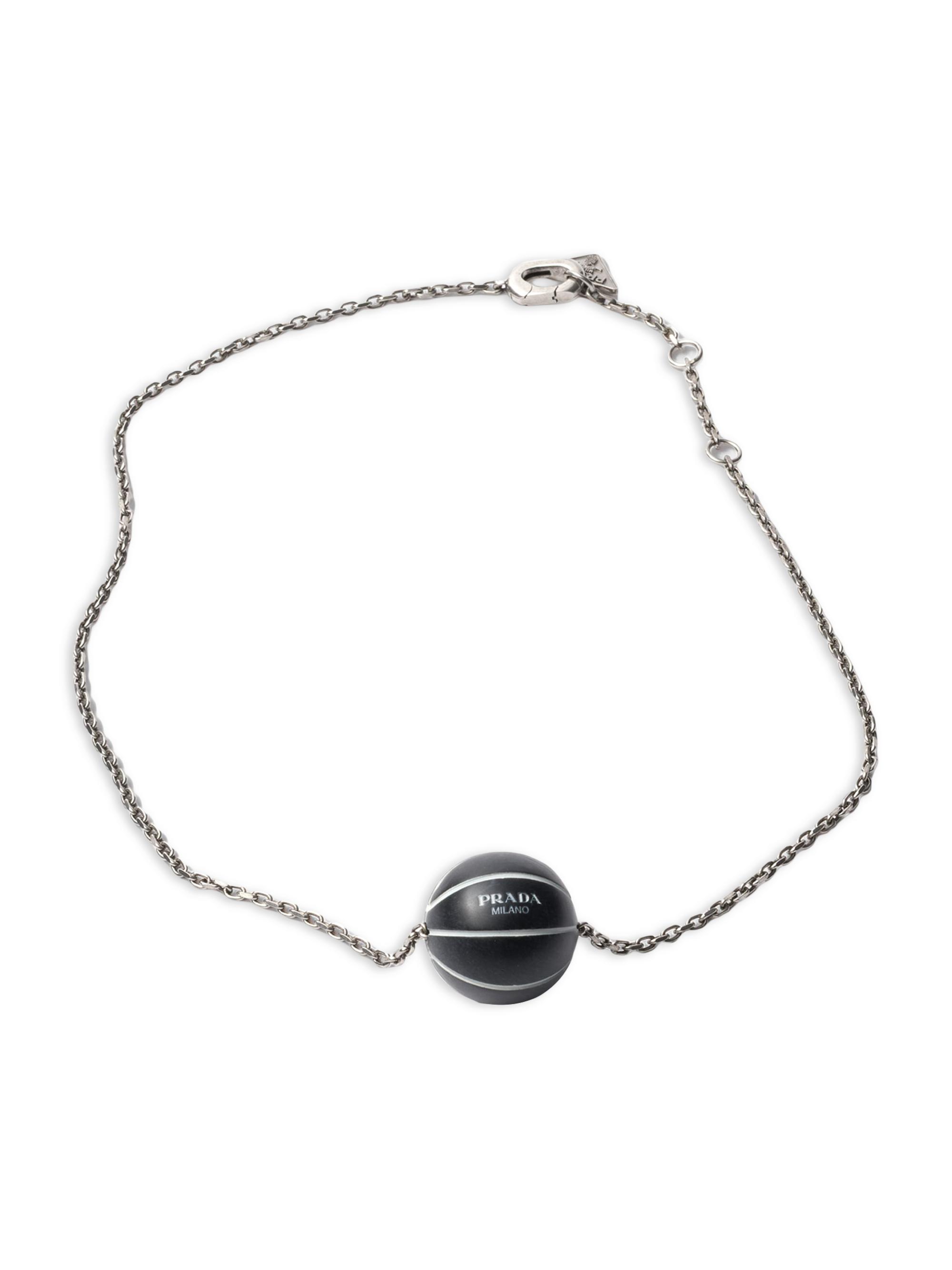 Prada Metal Basketball Necklace | Saks Fifth Avenue