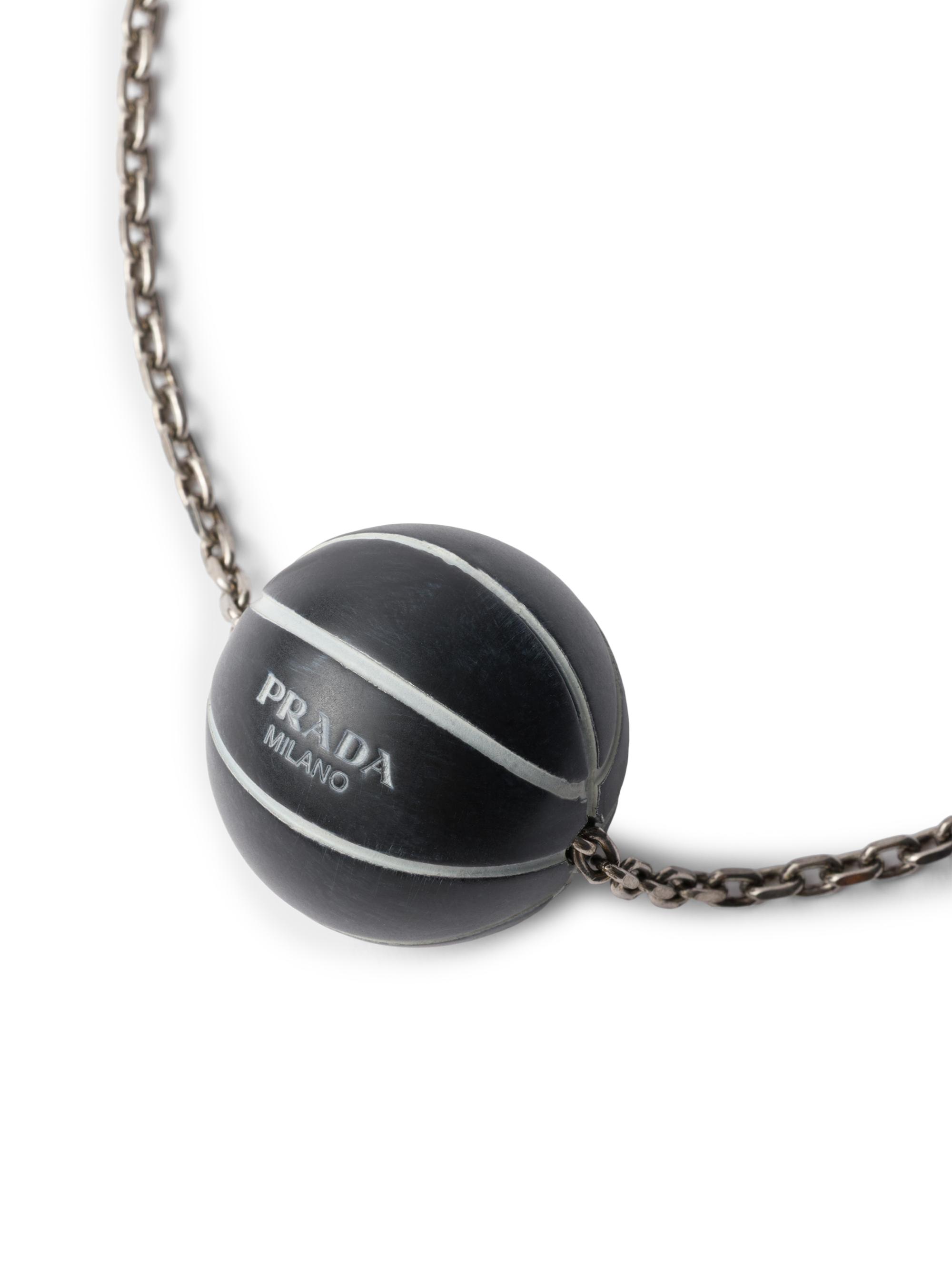 Prada Metal Basketball Necklace | Saks Fifth Avenue