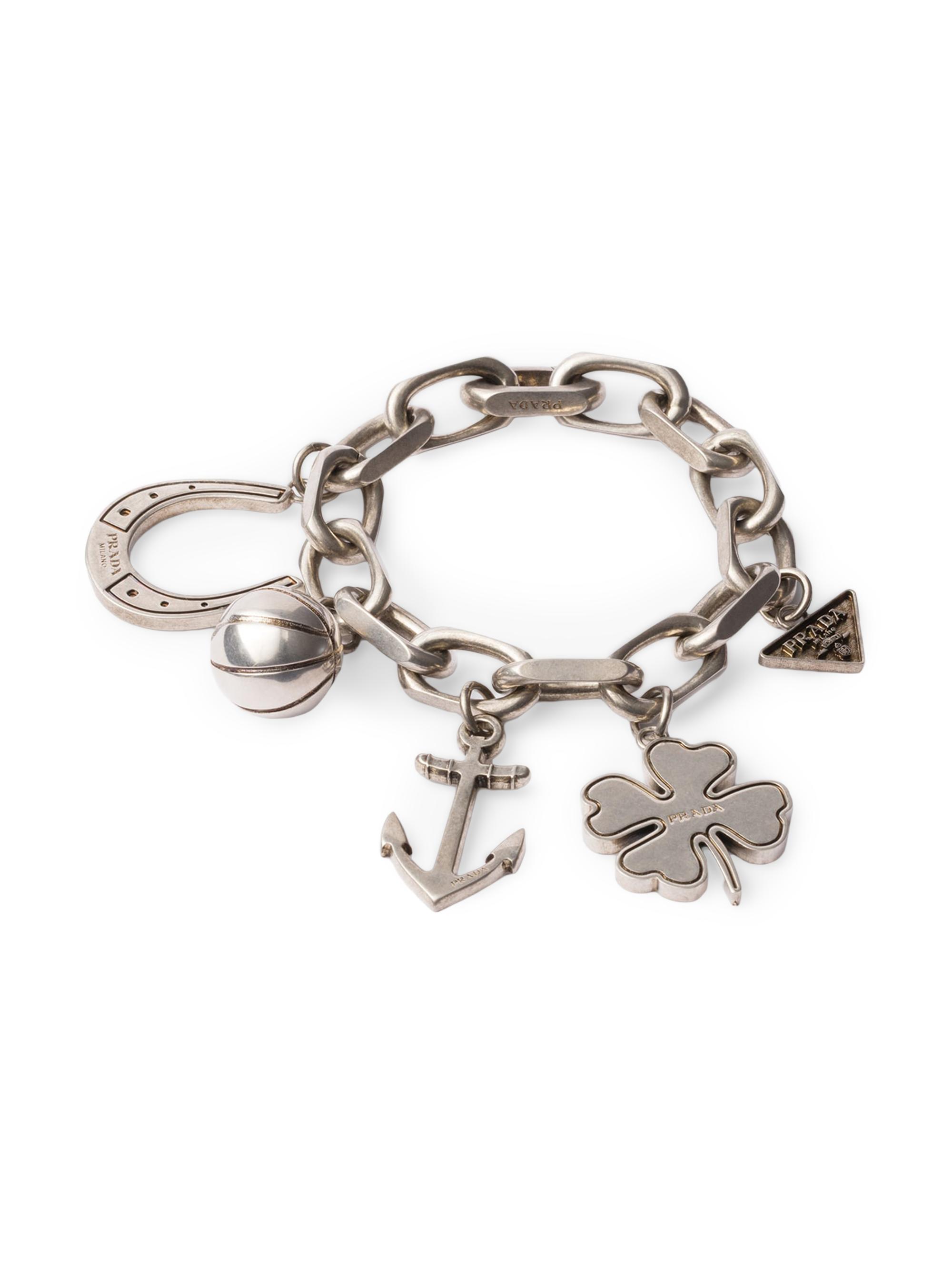 PRADA＊l bracelet メタルチェーン ブレスレット＊ Prada Metal Charm Bracelet | Saks Fifth Avenue