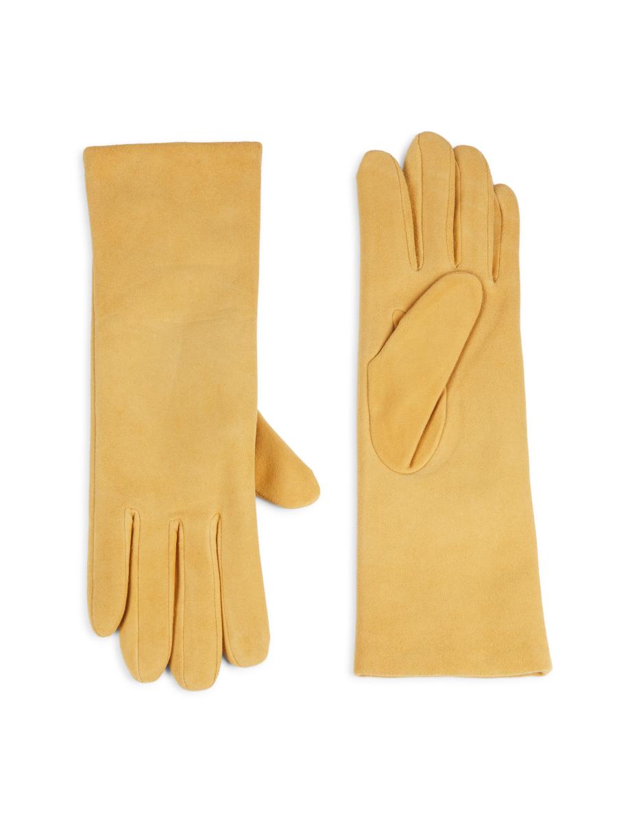 Saks Fifth Avenue Women's Cashmere-lined Suede Gloves In Sand