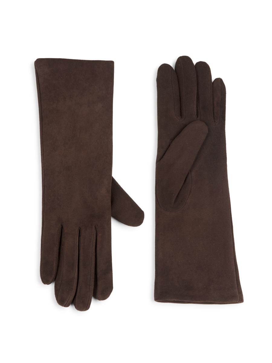 Saks Fifth Avenue Women's Cashmere-lined Suede Gloves In Brown