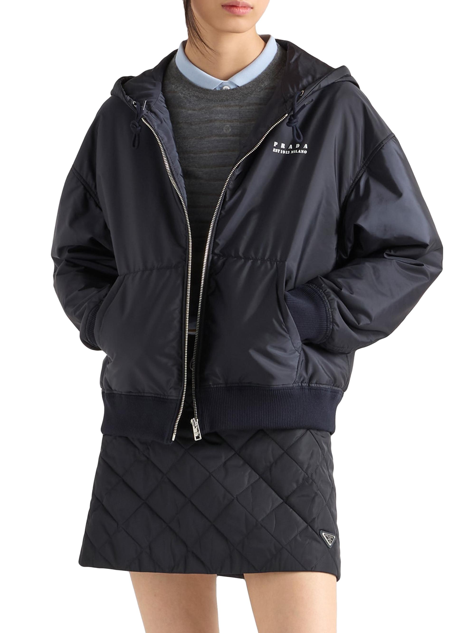 Prada Lightweight Re-Nylon Hooded Blouson Jacket | Saks Fifth Avenue