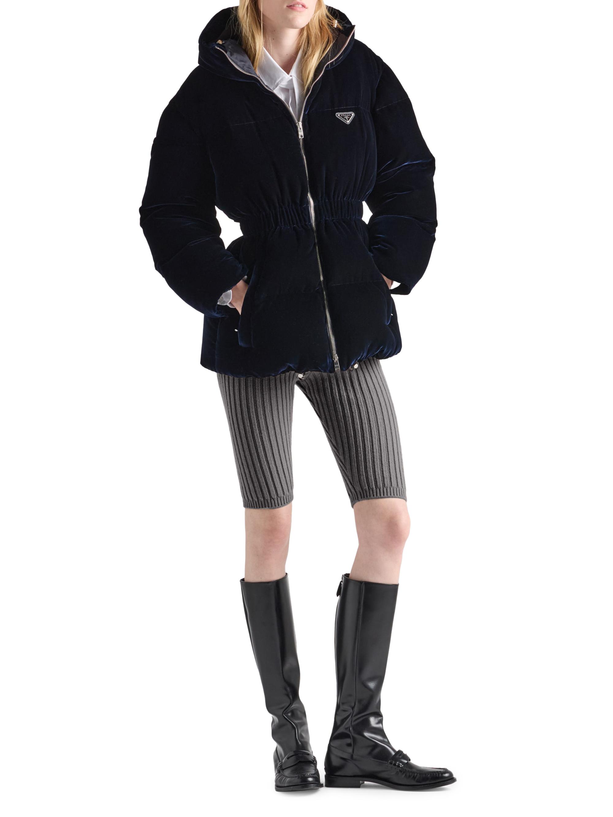 Prada Velvet Down Jacket | Saks Fifth Avenue