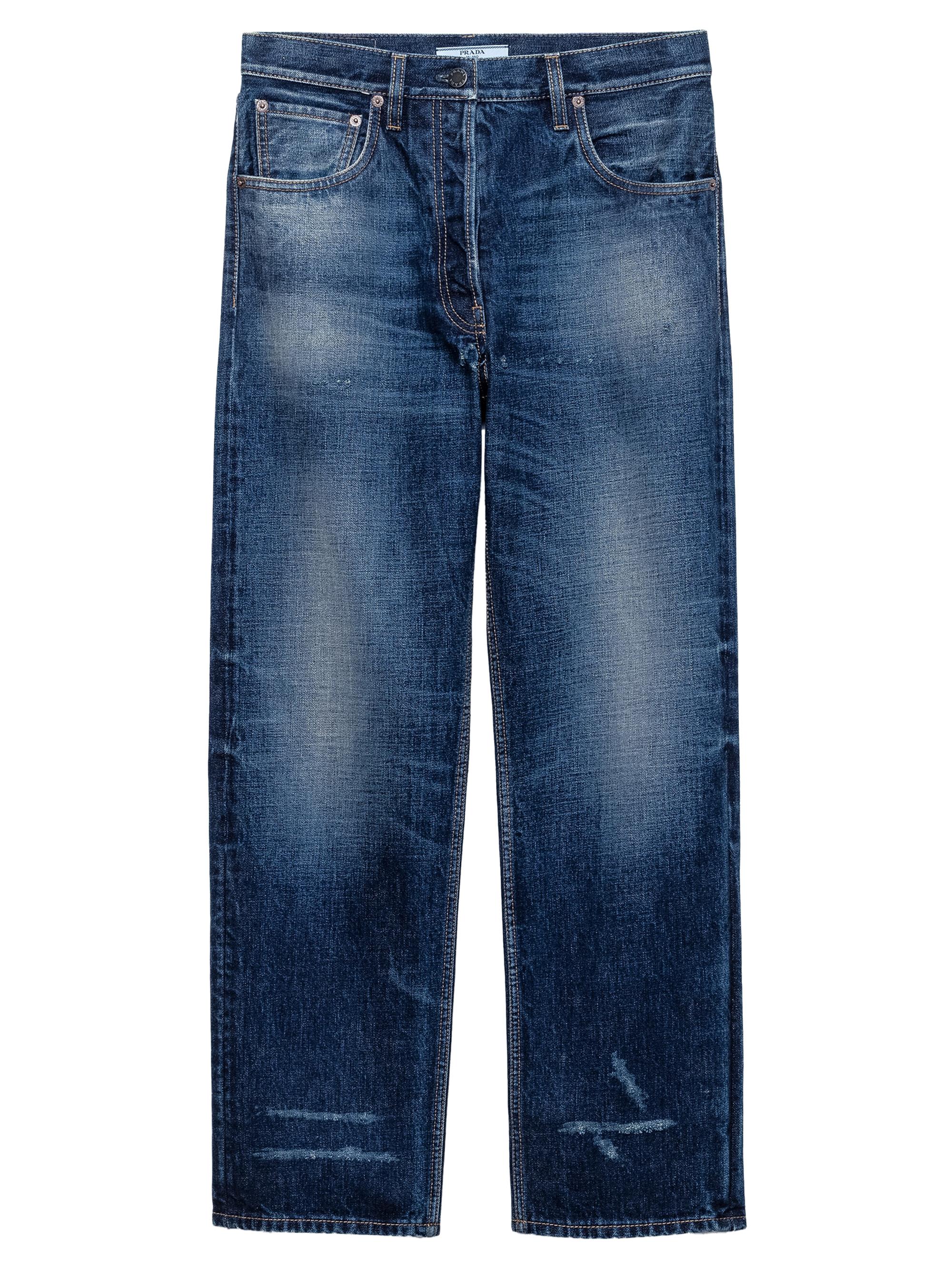 Prada High-Waisted Denim Jeans | Saks Fifth Avenue