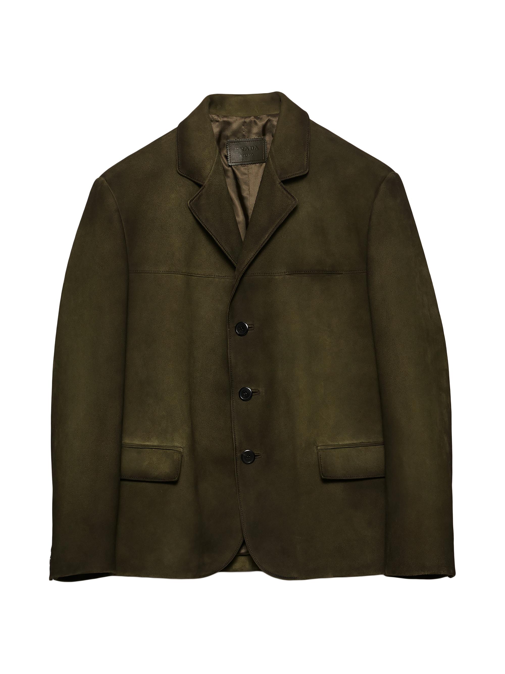 Giorgio Armani Suede Shearling Jacket | Saks Fifth Avenue