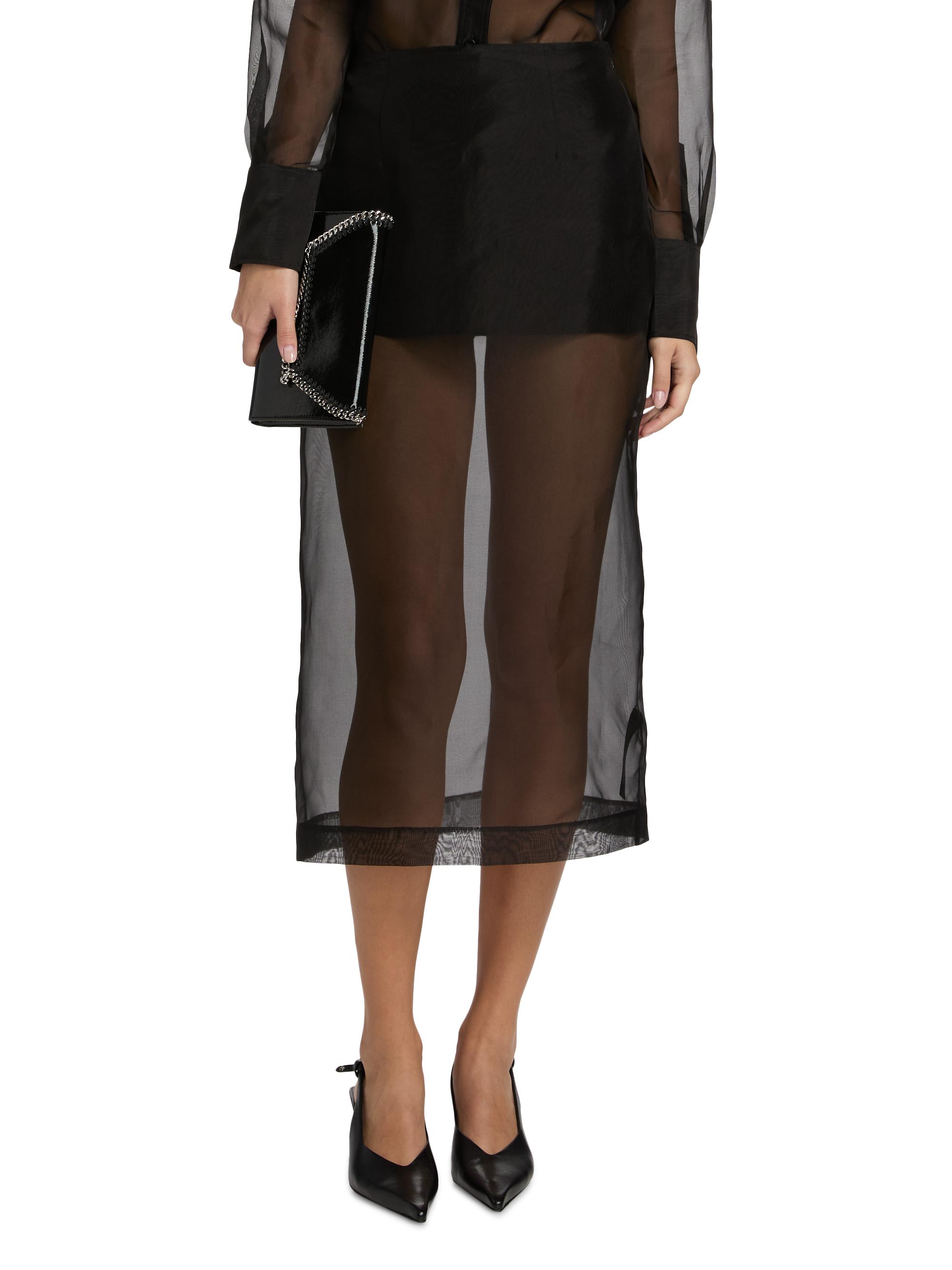 FRAME The Silk Organza Midi-Skirt | Saks Fifth Avenue