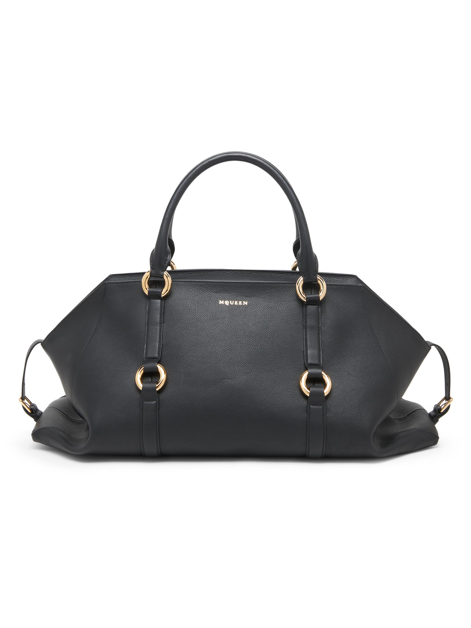 McQueen Women's Farringdon Maxi Top Handle Bag - Black Gold