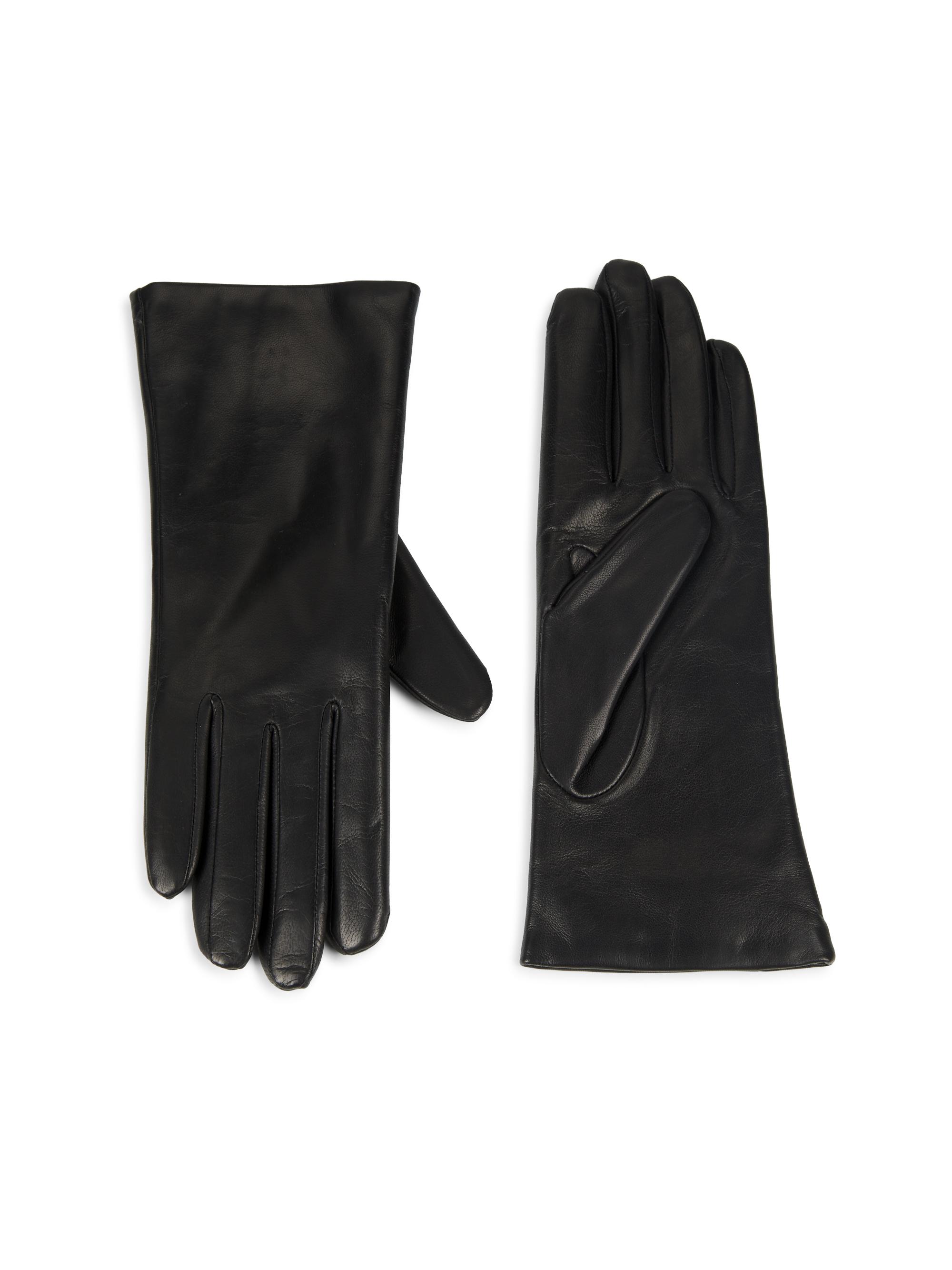 Saks Fifth Avenue COLLECTION Cashmere-Lined Leather Gloves | Saks