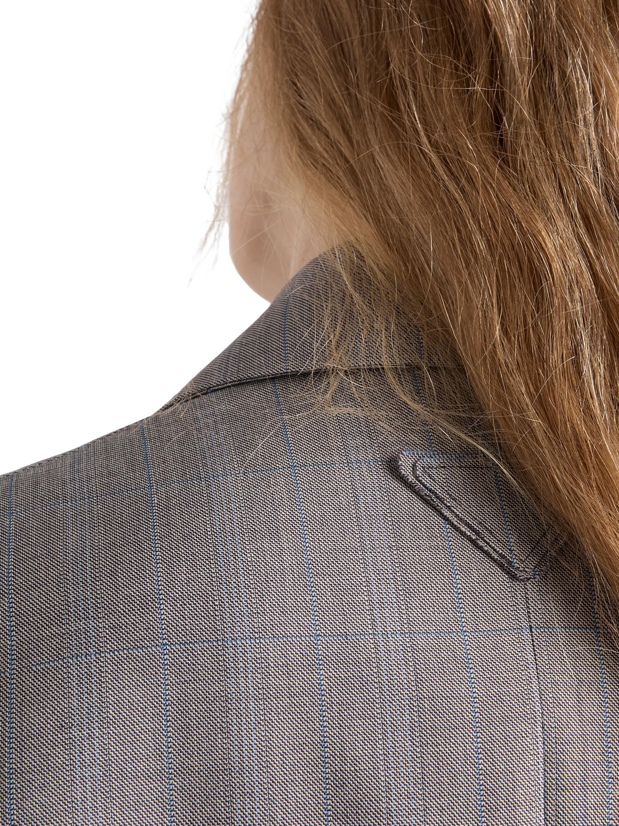 Prada Single-Breasted Checked Grisaille Jacket | Saks Fifth Avenue