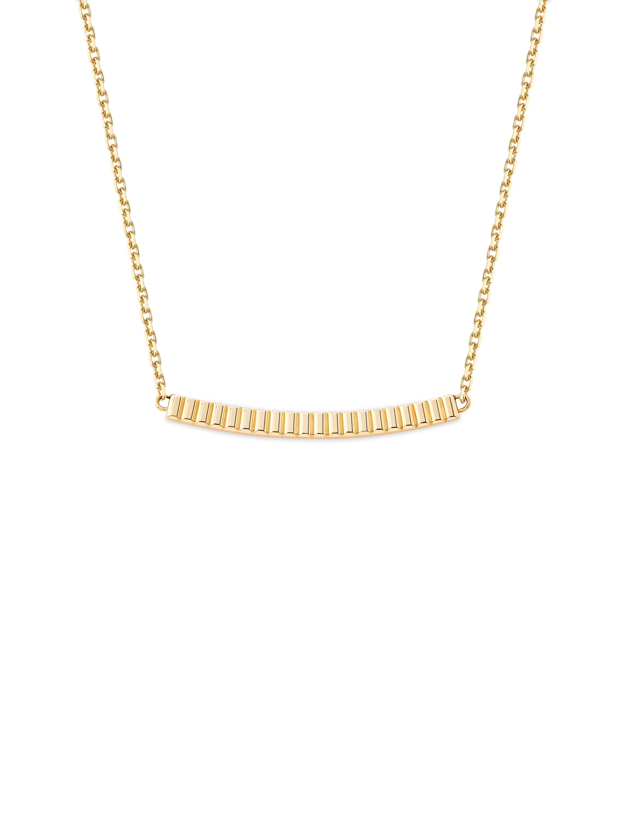 Boucheron Women's Quatre 18K Yellow Gold Grosgrain Bar Pendant Necklace - Yellow Gold
