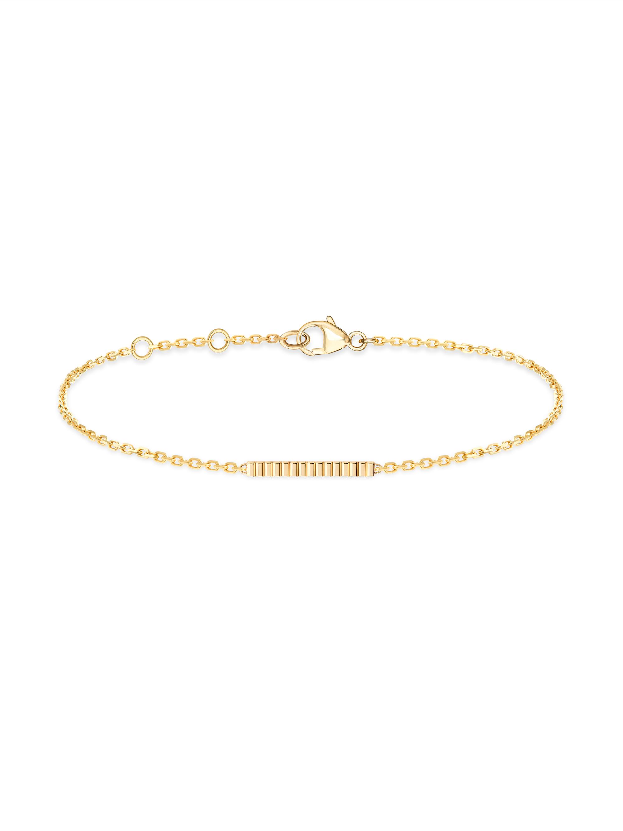 Boucheron Women's Quatre 18K Yellow Gold Grosgrain Bar Charm Bracelet - Yellow Gold
