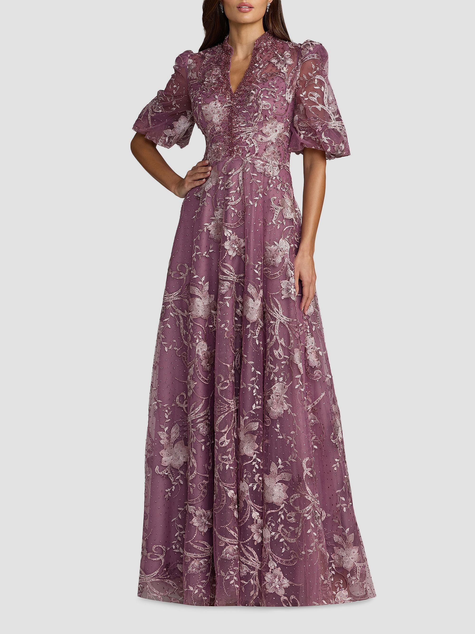 purple dresses tulle A line long prom dress, purple tulle evening dress Step into a world of elegance with this Lavender A Women's Purple Designer Dresses |
