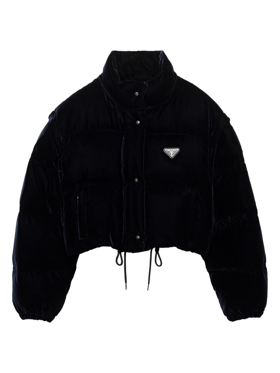 Prada Velvet Down Jacket | Saks Fifth Avenue