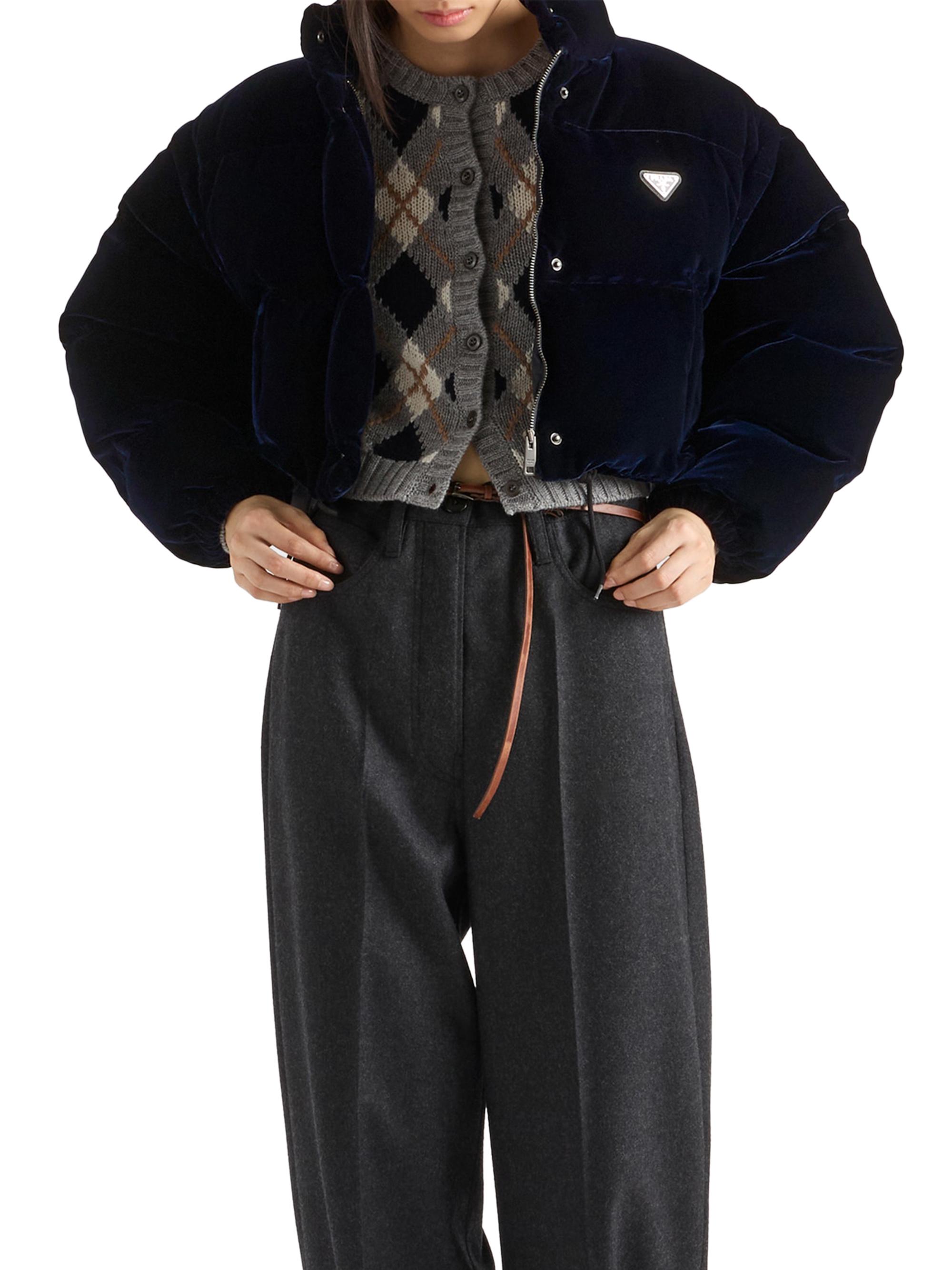 Prada Velvet Down Jacket | Saks Fifth Avenue