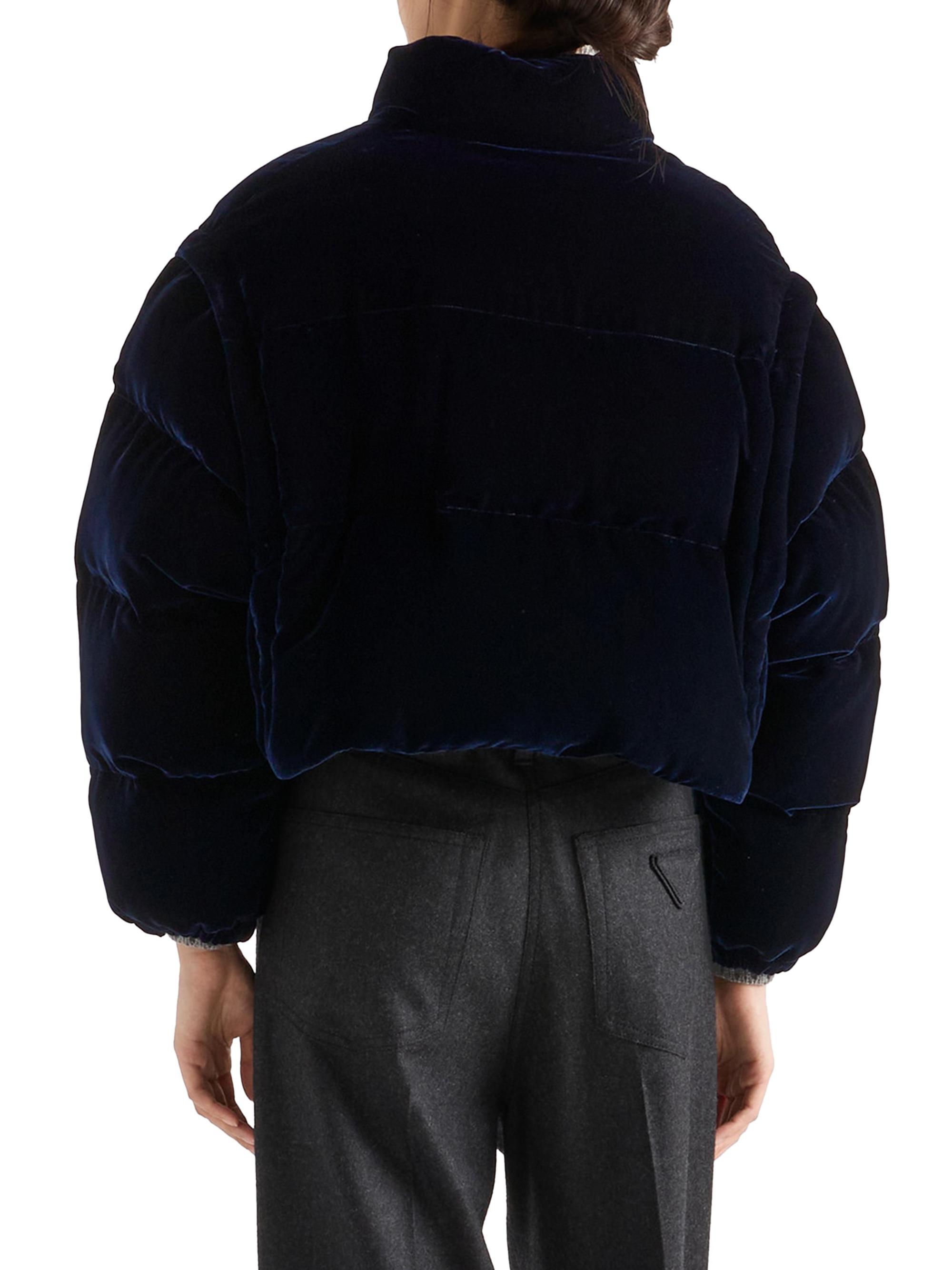 Prada Velvet Down Jacket | Saks Fifth Avenue