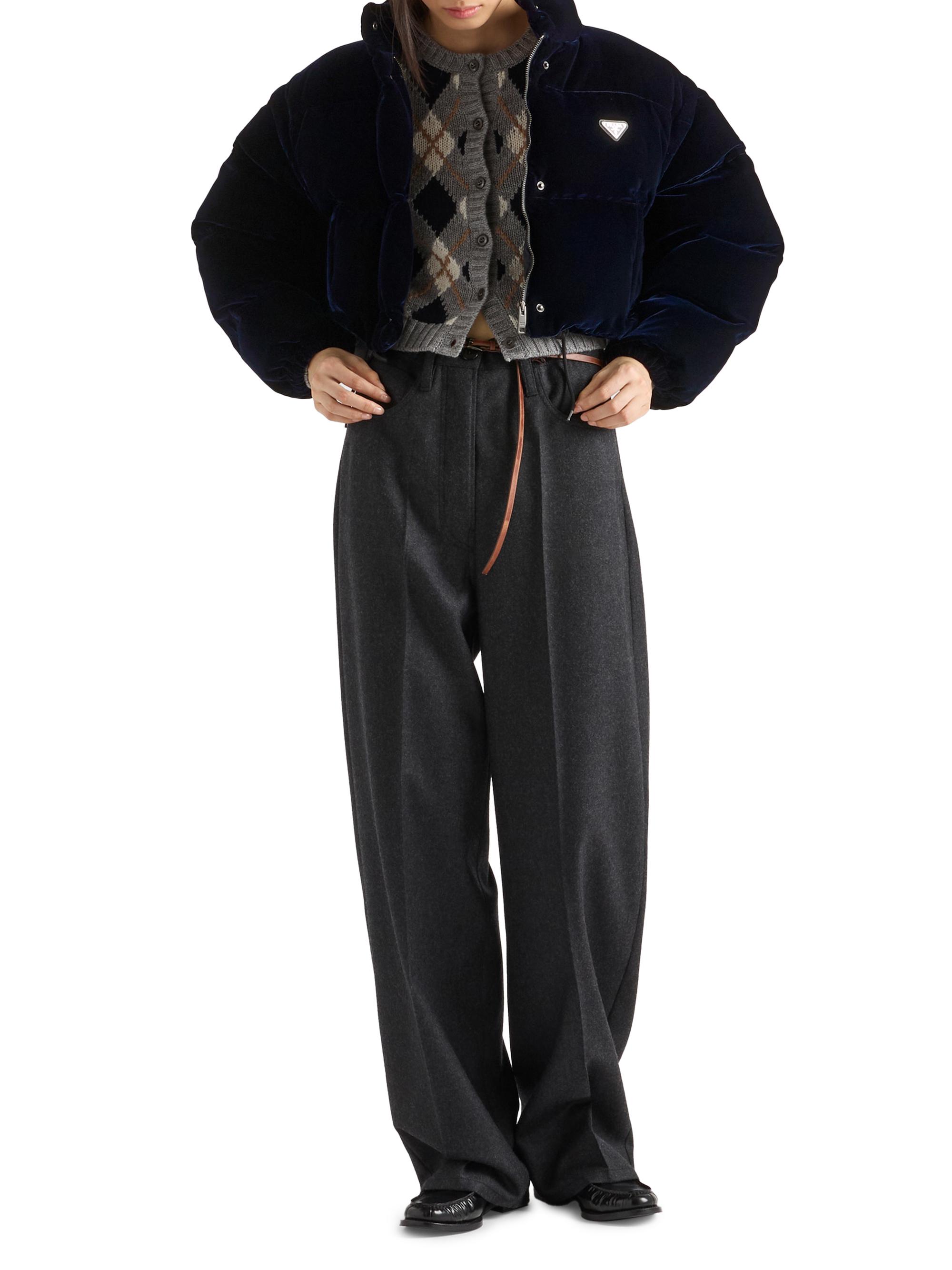 Prada Velvet Down Jacket | Saks Fifth Avenue