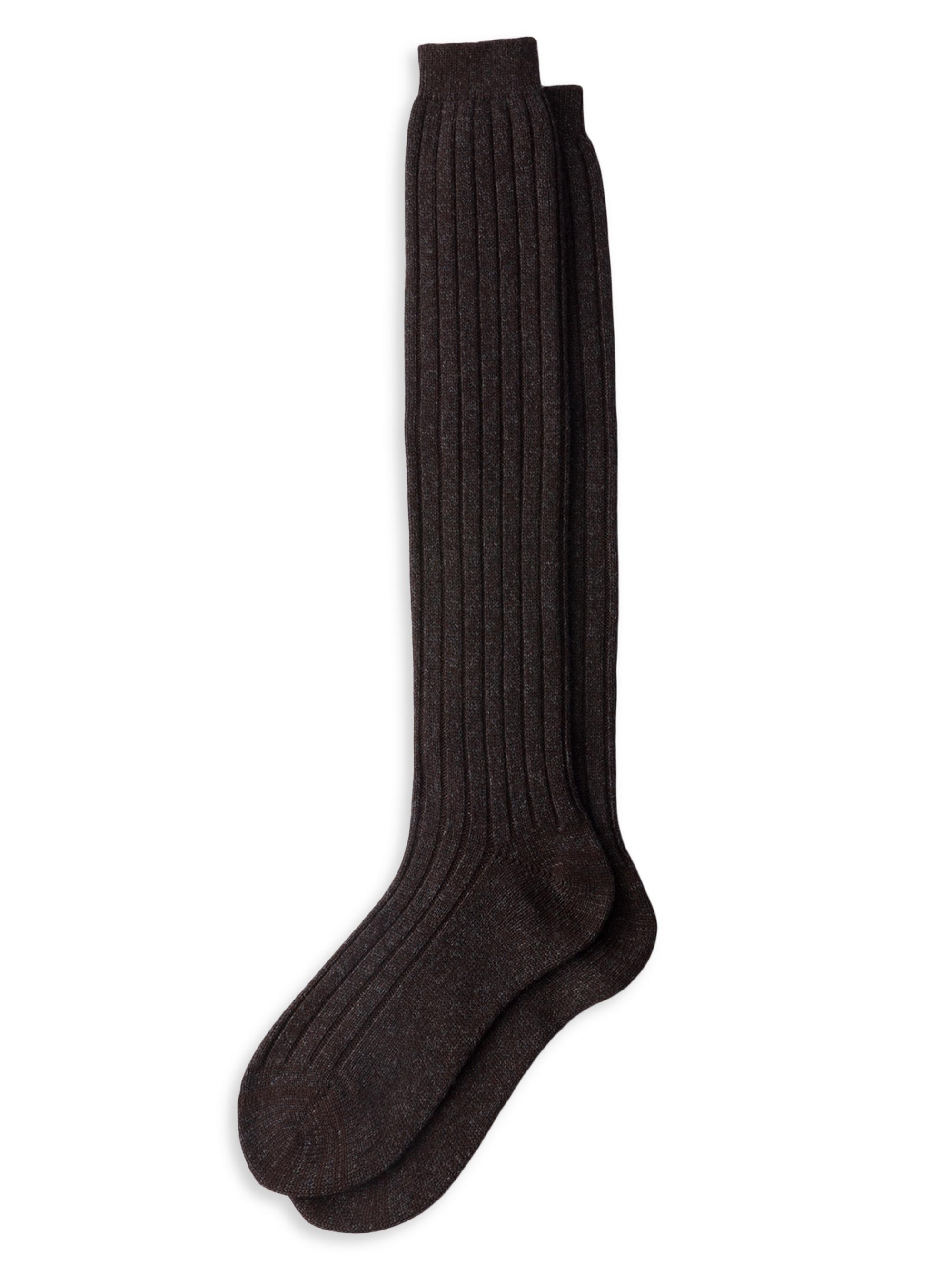 Prada Men's Wool and Cashmere Ankle Socks - Brown