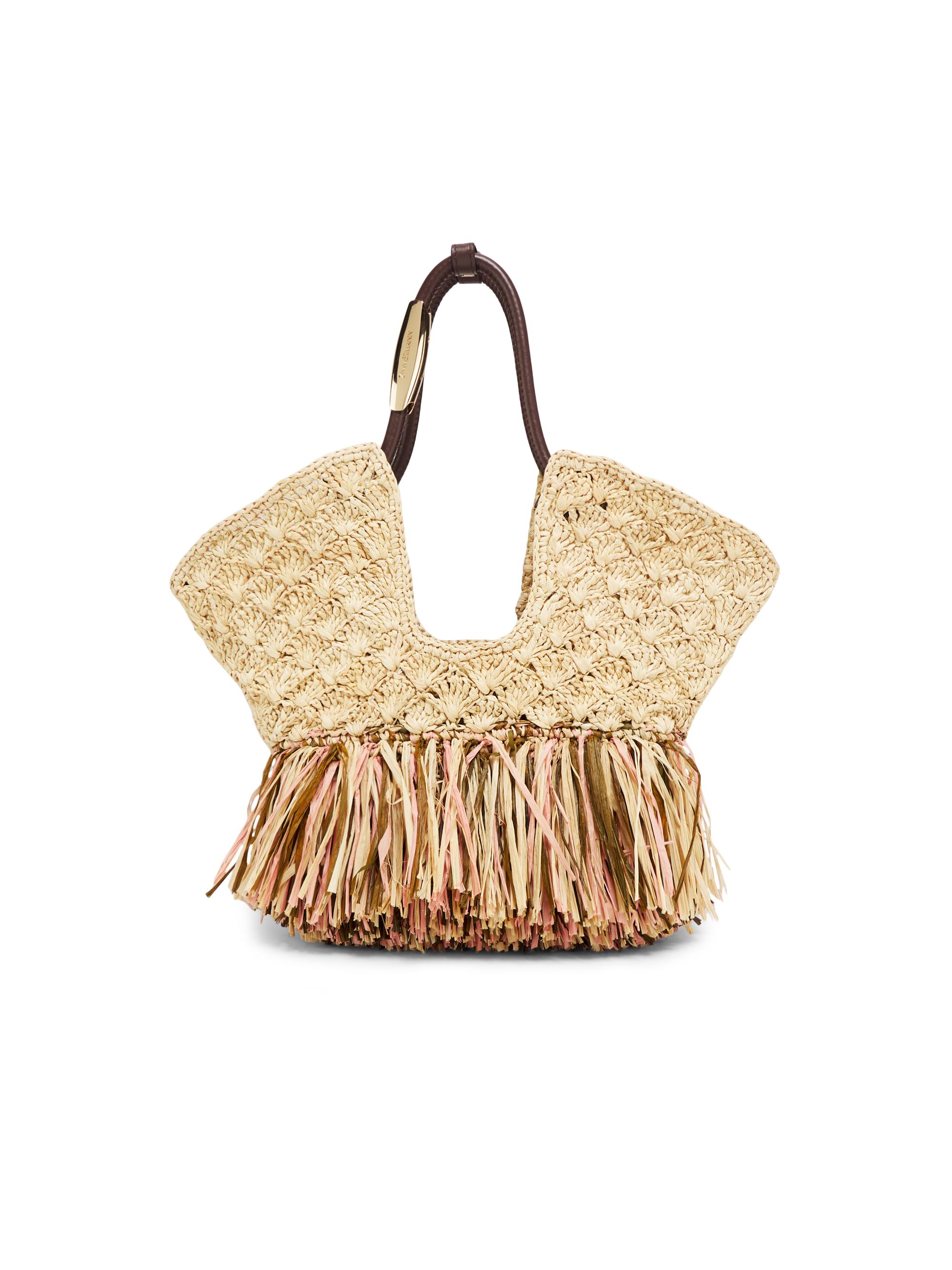 Zimmermann Women's  Goldentime Fringed Raffia Tote Bag - Natural