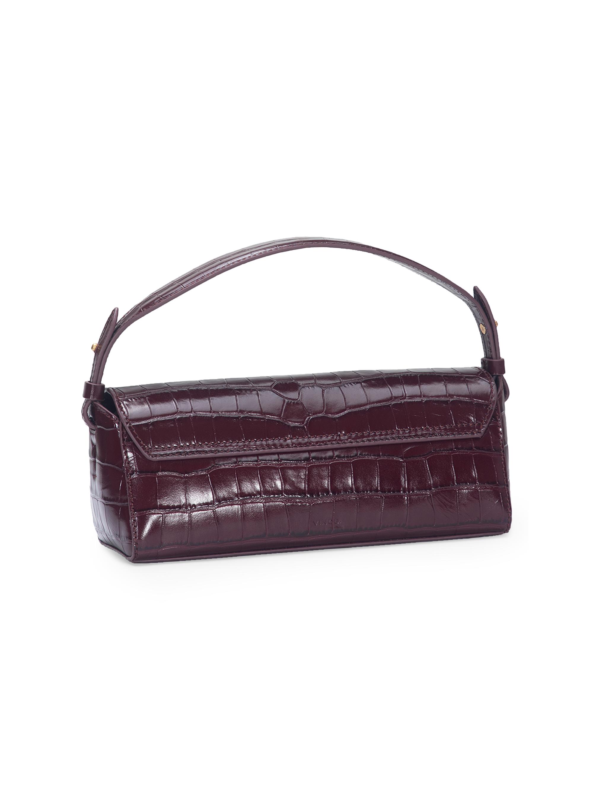 Vince Mini Sabrina Croc-Embossed Leather Top Handle Bag | Saks