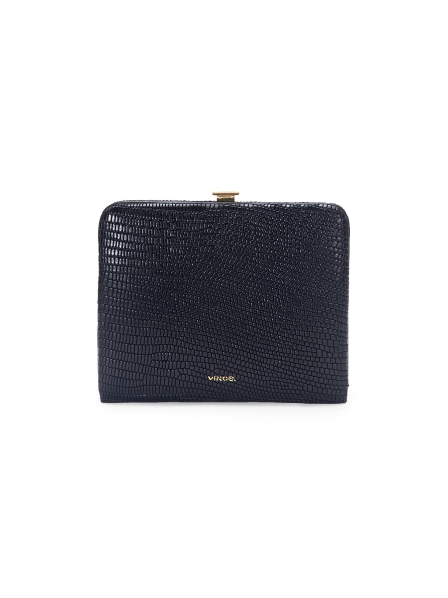 Vince Frame Lizard-Embossed Leather Wallet | Saks Fifth Avenue