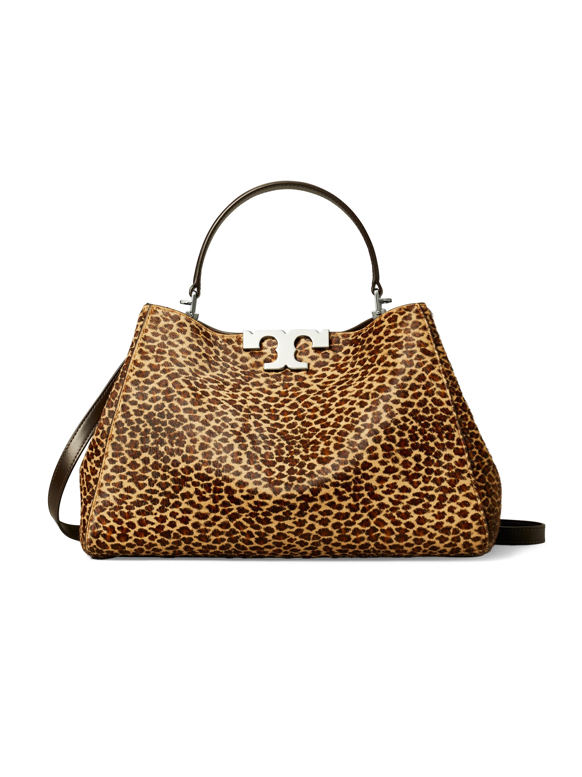 Tory Burch Women's Eleanor Leopard-Print Calf Hair Satchel