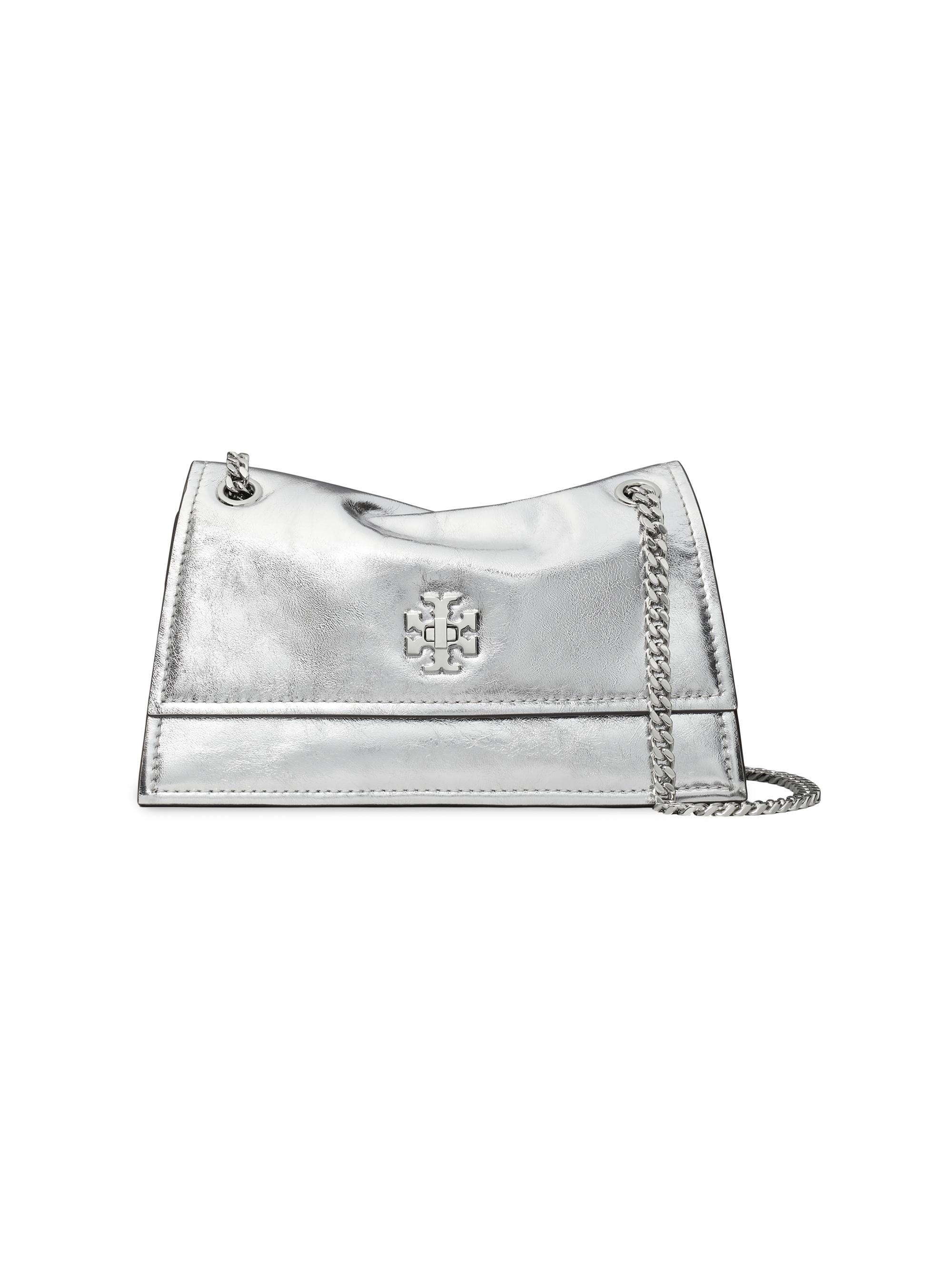 Tory Burch Mini Kira Metallic Leather Crossbody Bag | Saks Fifth