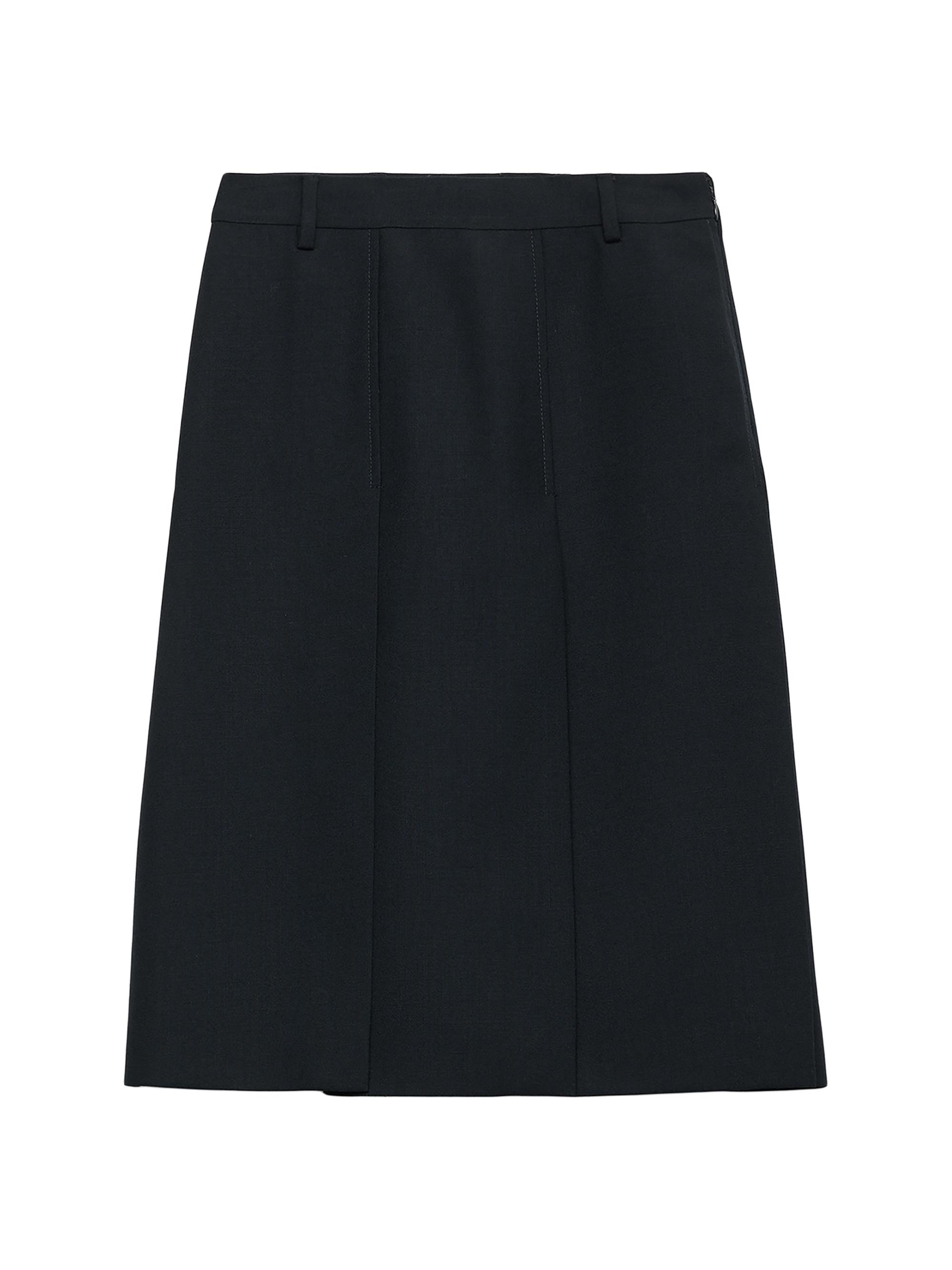 Prada Pleated Wool Flannel Skirt | Saks Fifth Avenue