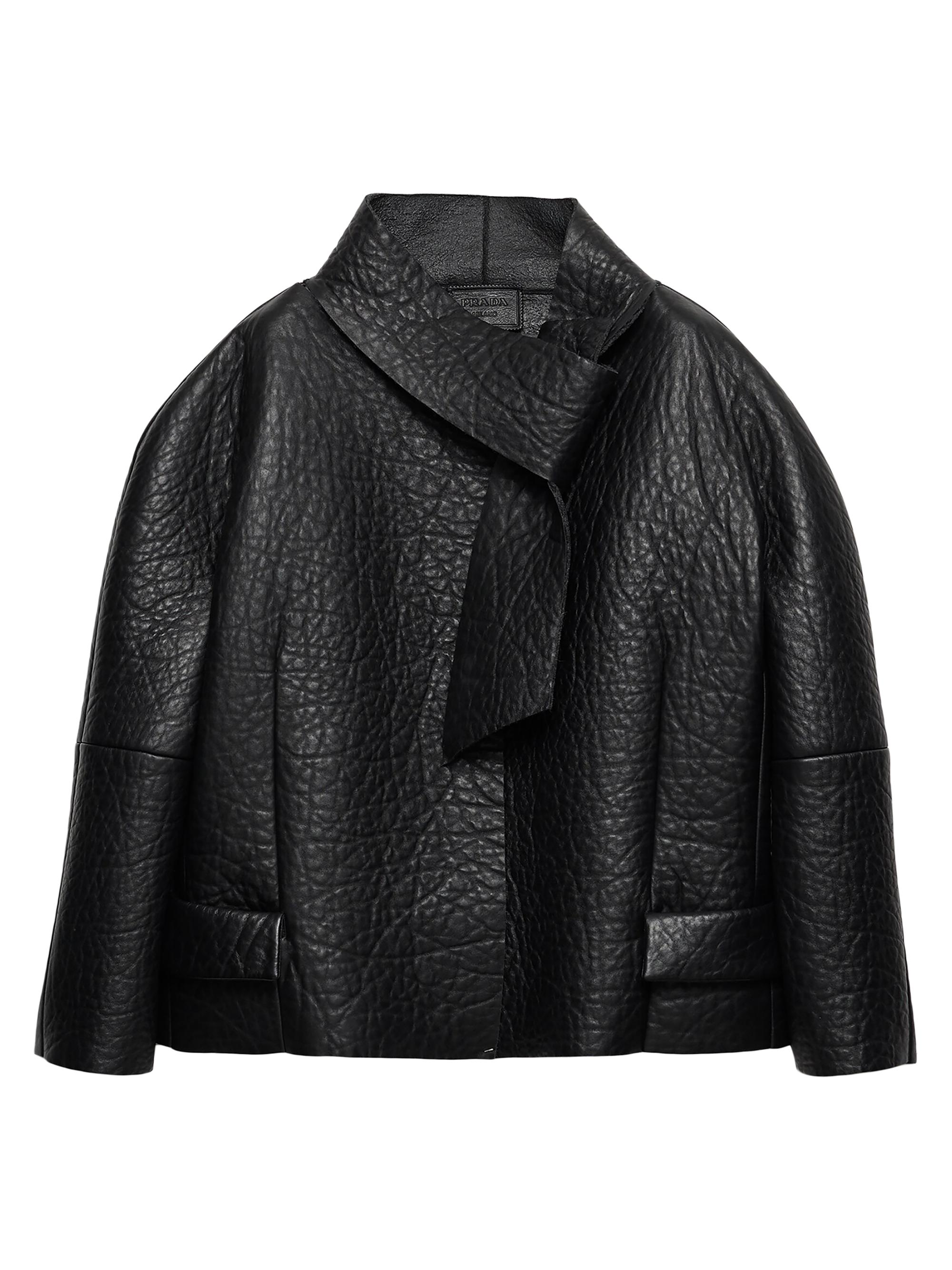 PRADA レザージャケット Prada Nappa Leather Biker Jacket | Saks Fifth Avenue
