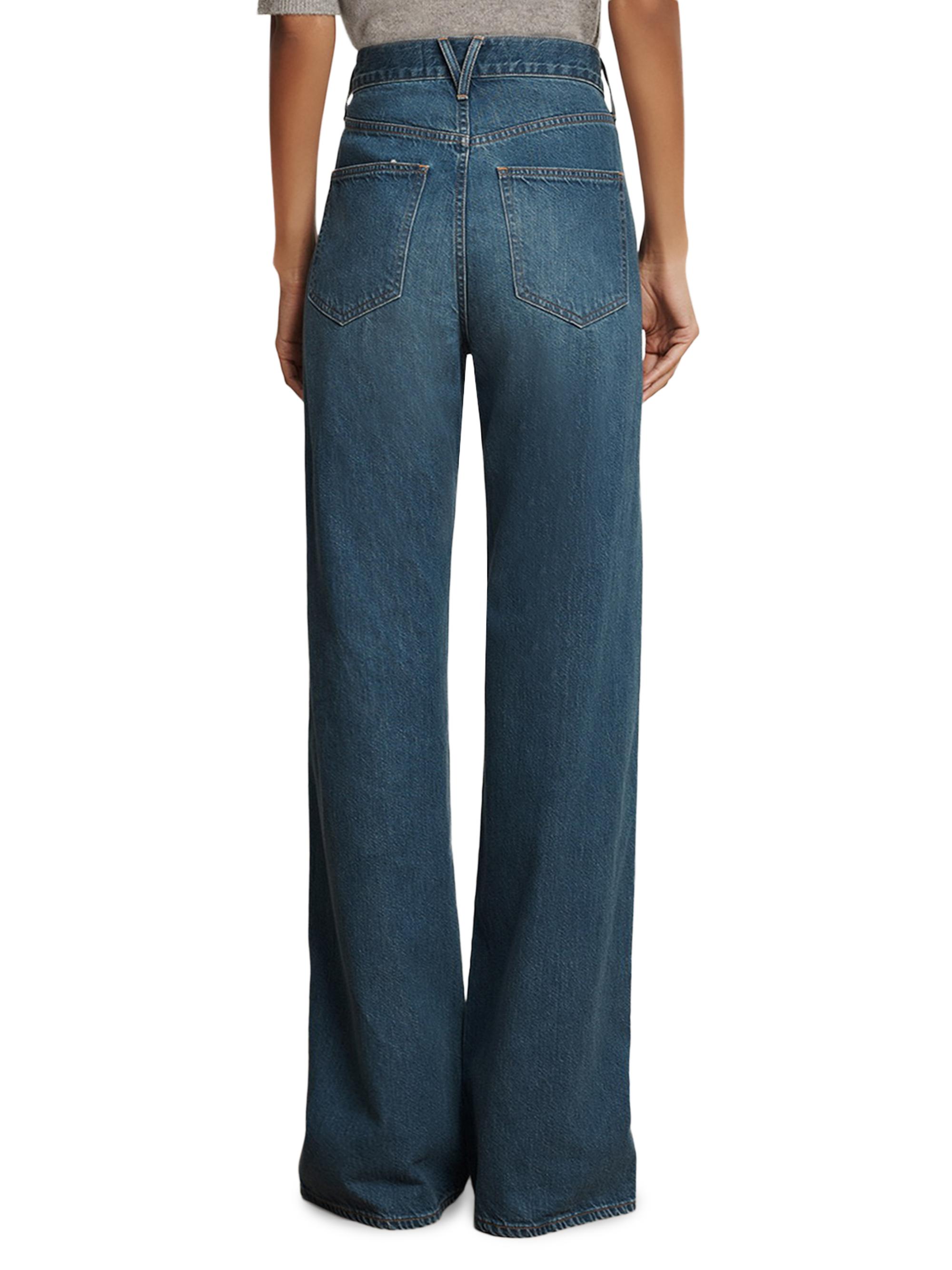 Veronica Beard Kasey Crystal-Embellished Wide-Leg Jeans | Saks