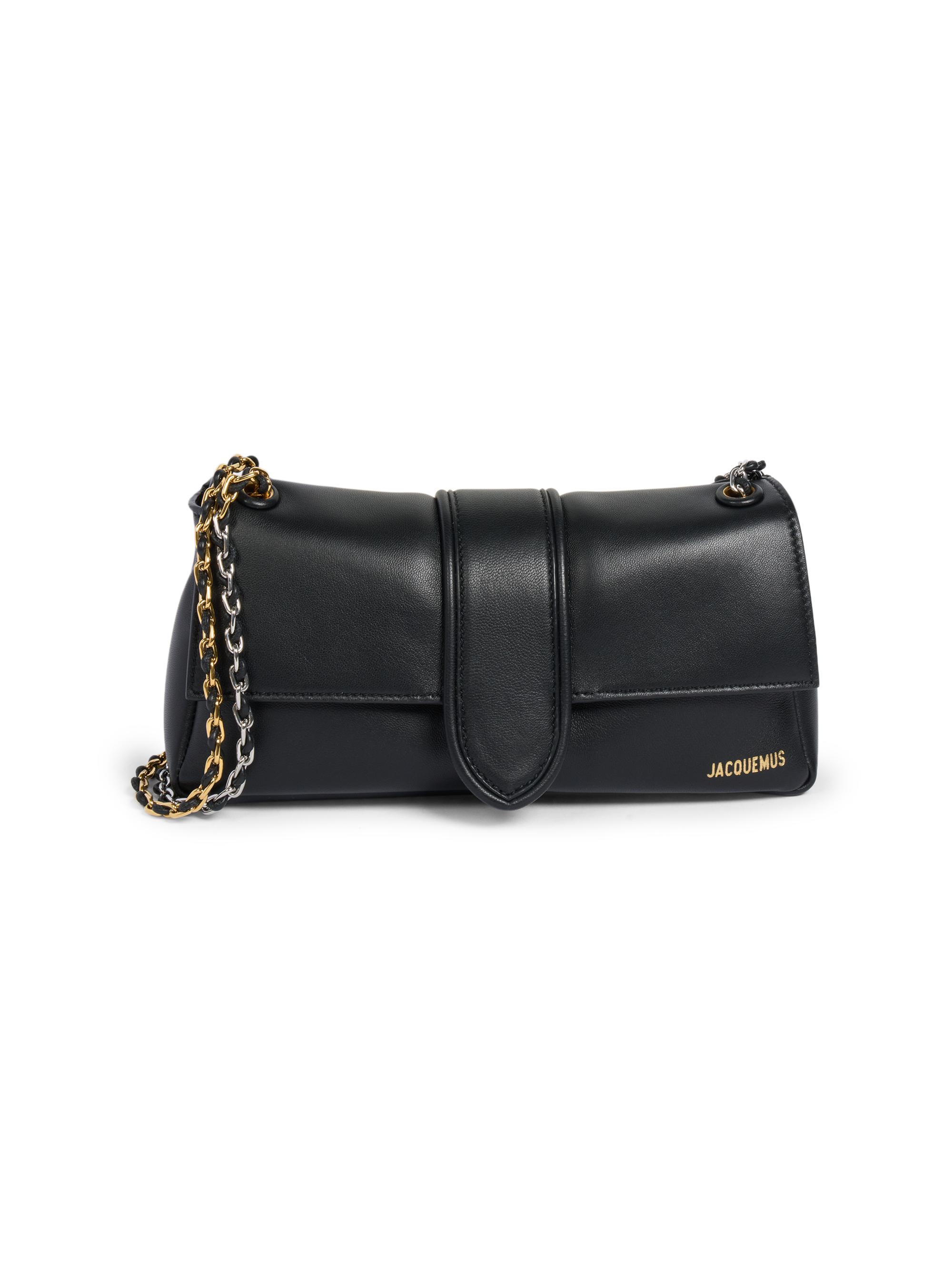 Jacquemus Women's Le Bambino Leather Shoulder Bag - Black