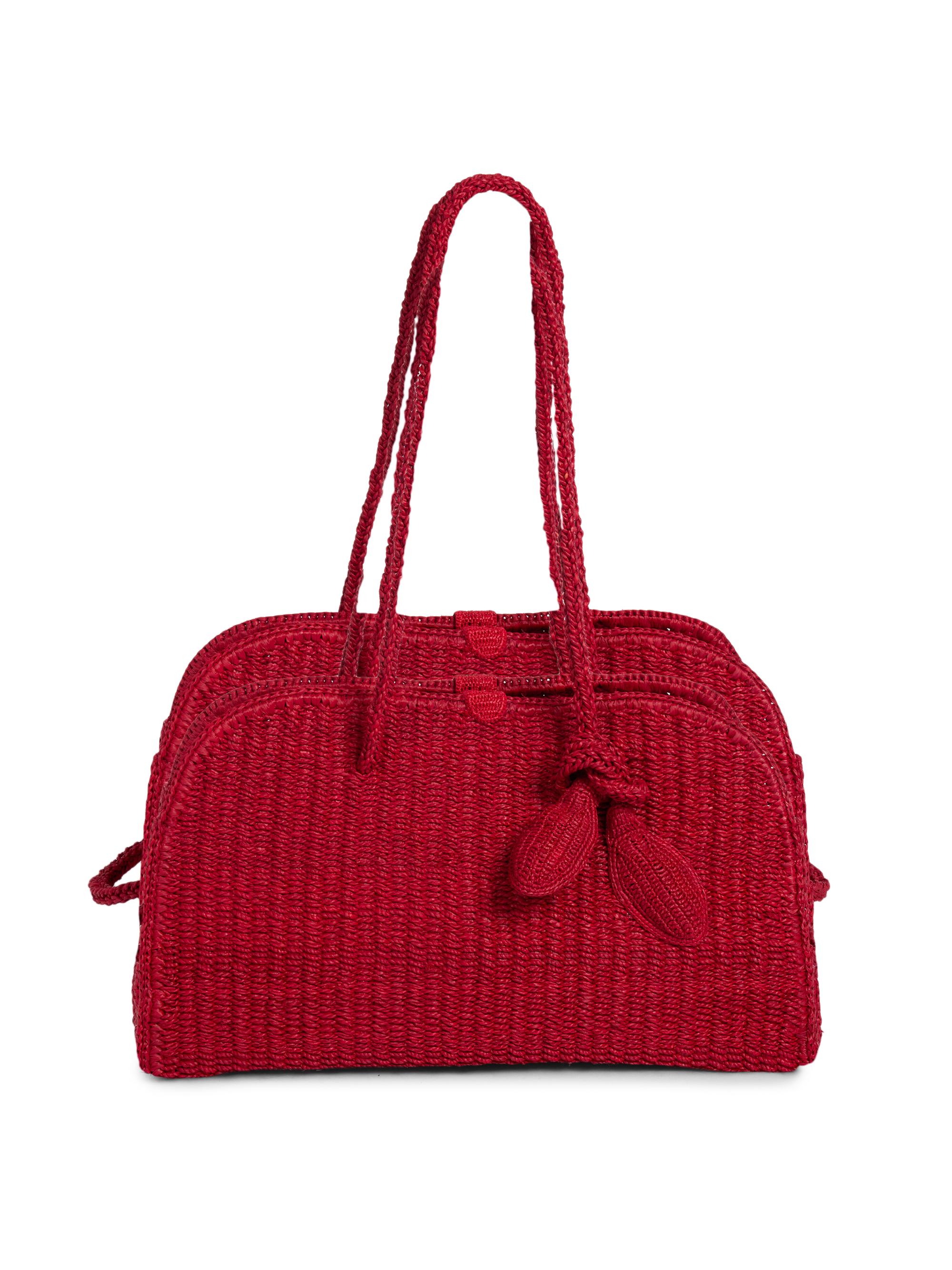 JACQUEMUS ラフィア　ミニ　バッグ　ショルダー Jacquemus Le Bambino Leather Top-Handle Bag | Saks Fifth Avenue