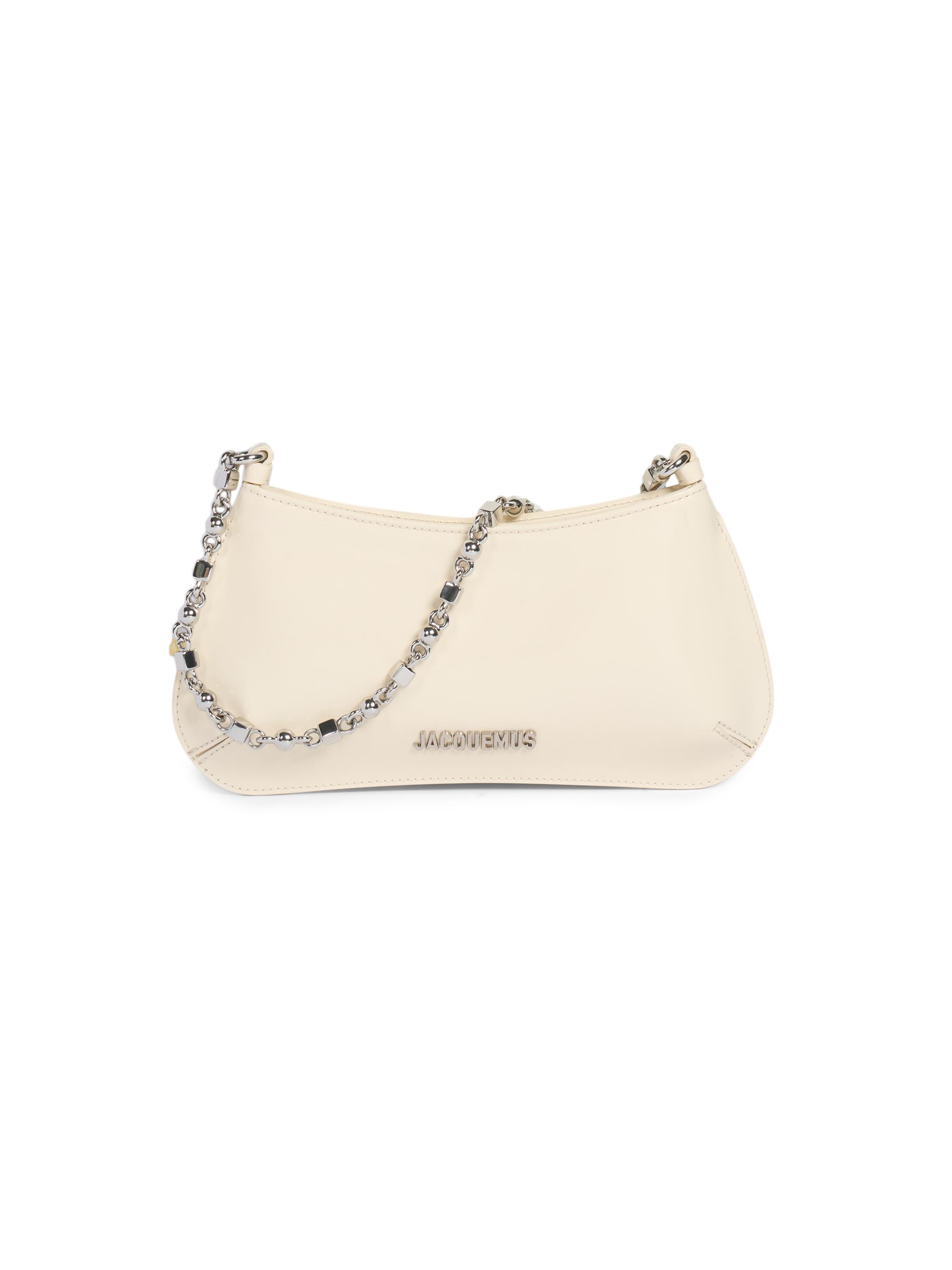 Jacquemus Women's Le Petit Bisou Leather Shoulder Bag - Light