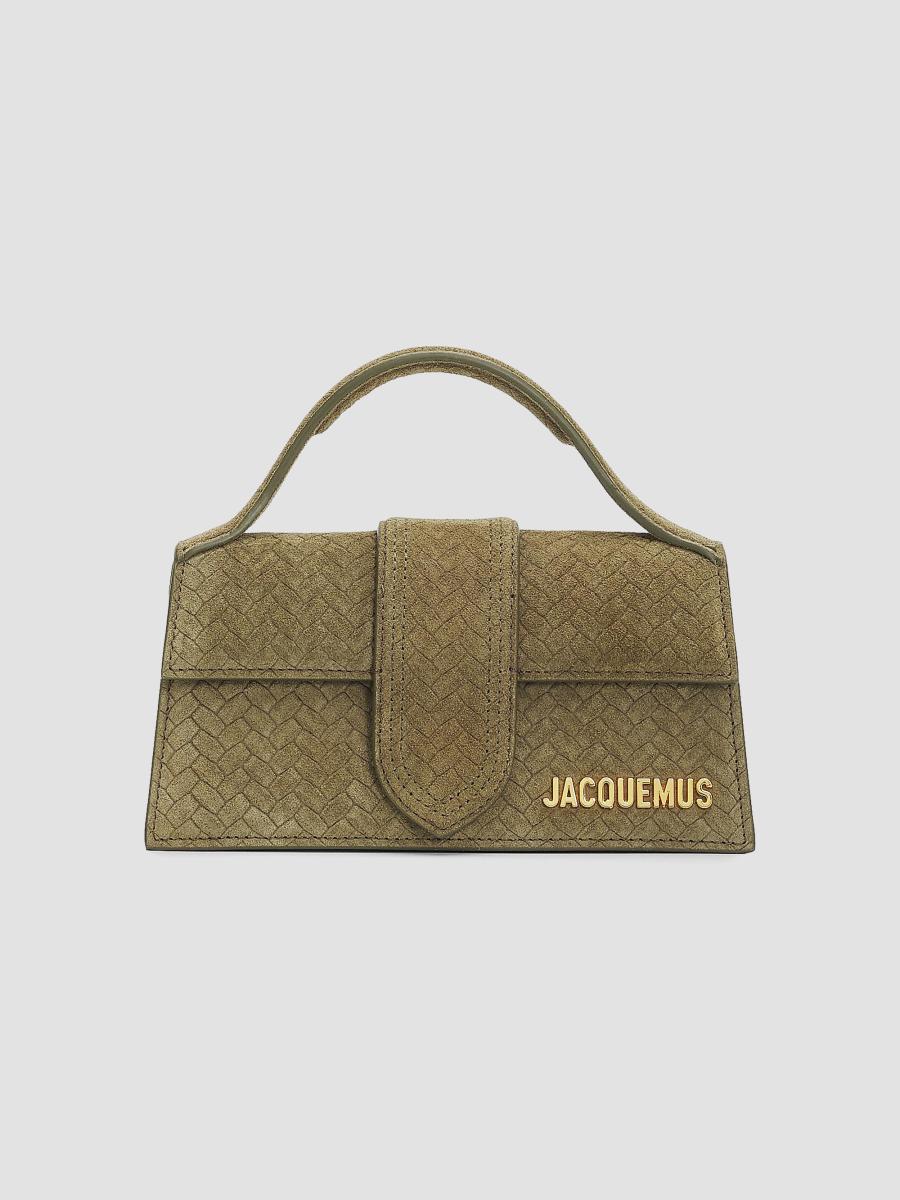 Jacquemus Le Bambino Woven Suede Top Handle Bag | Saks Fifth Avenue