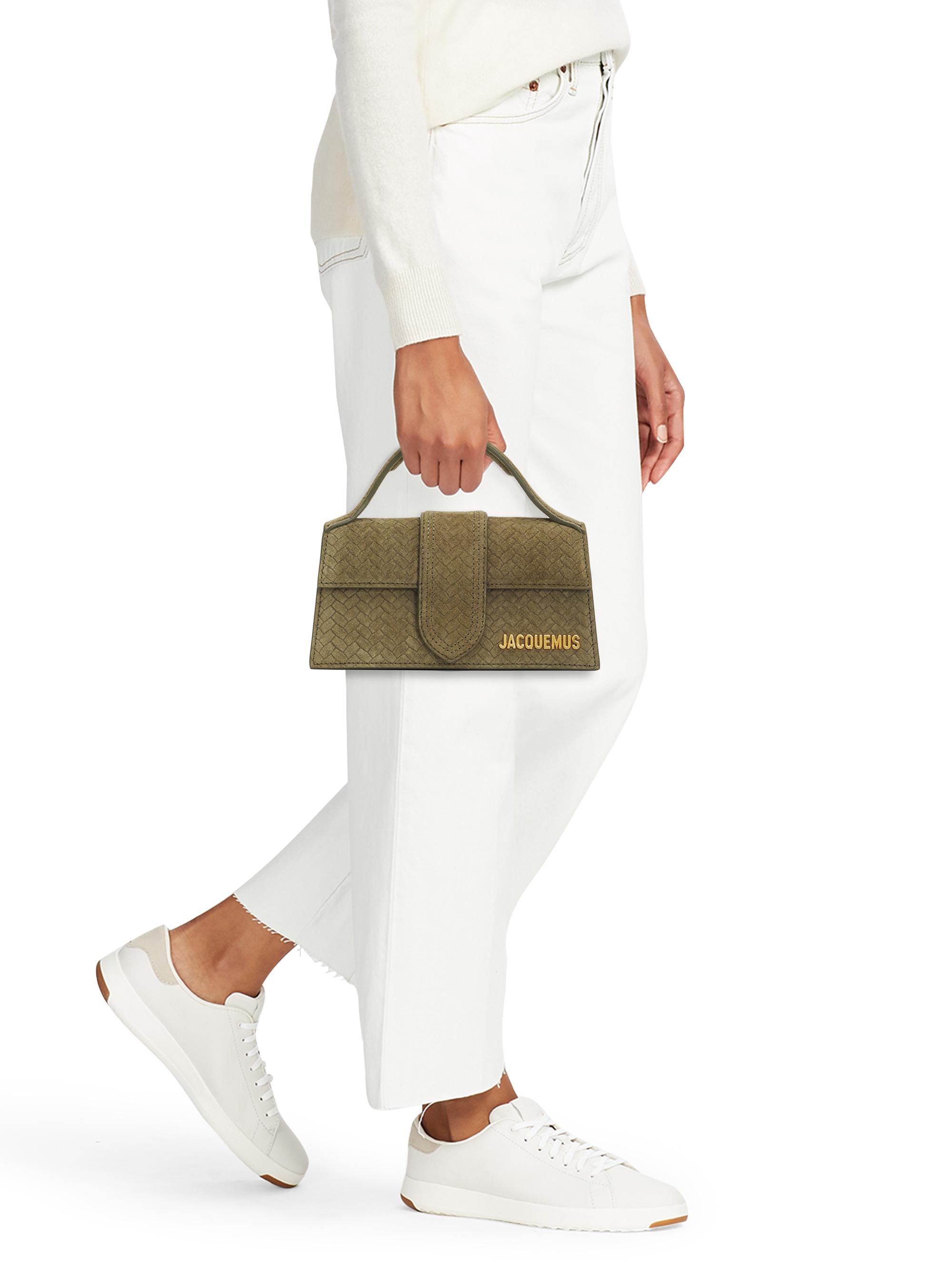 Jacquemus Le Bambino Woven Suede Top Handle Bag | Saks Fifth Avenue