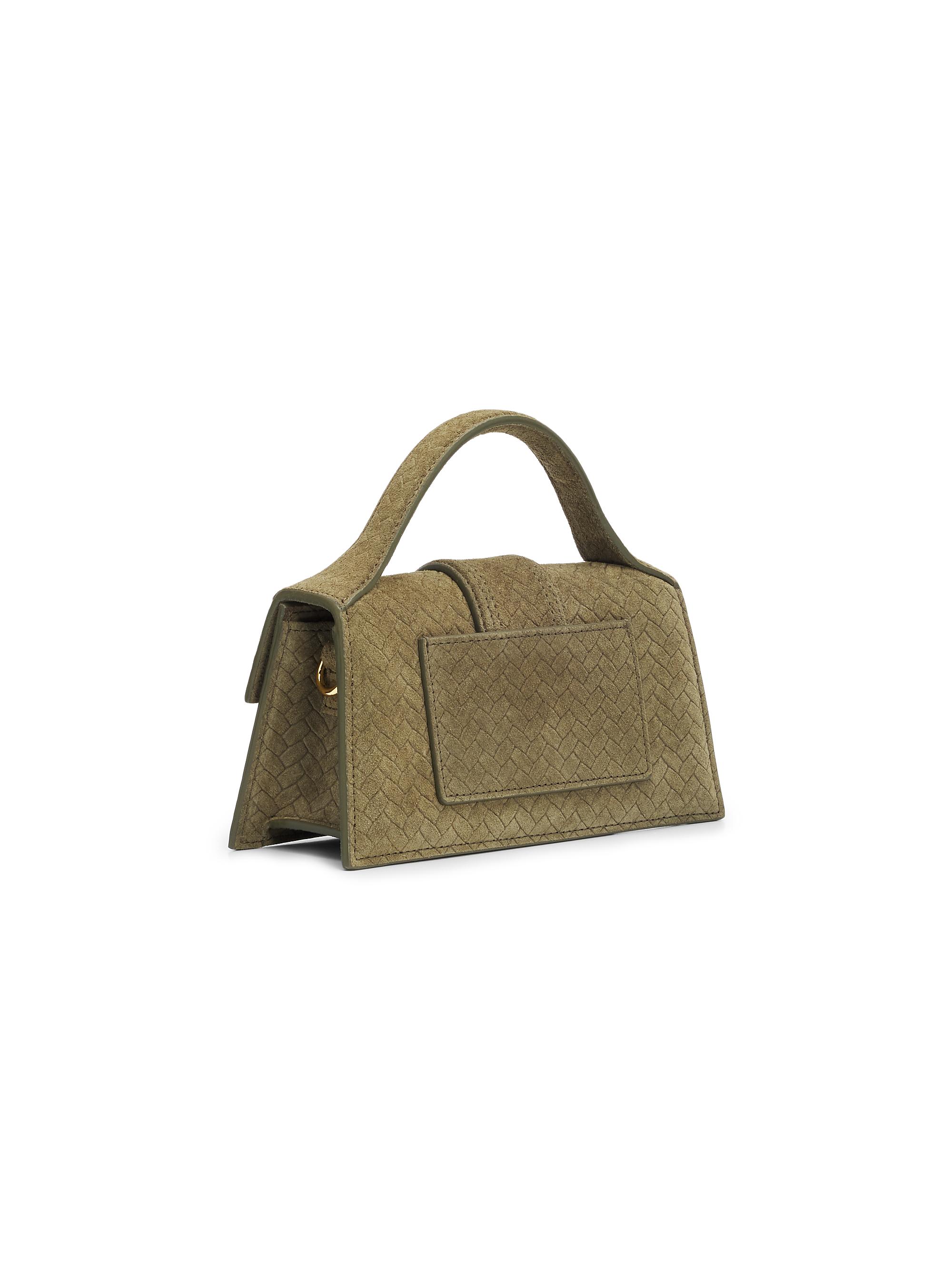 Jacquemus Le Bambino Woven Suede Top Handle Bag | Saks Fifth Avenue