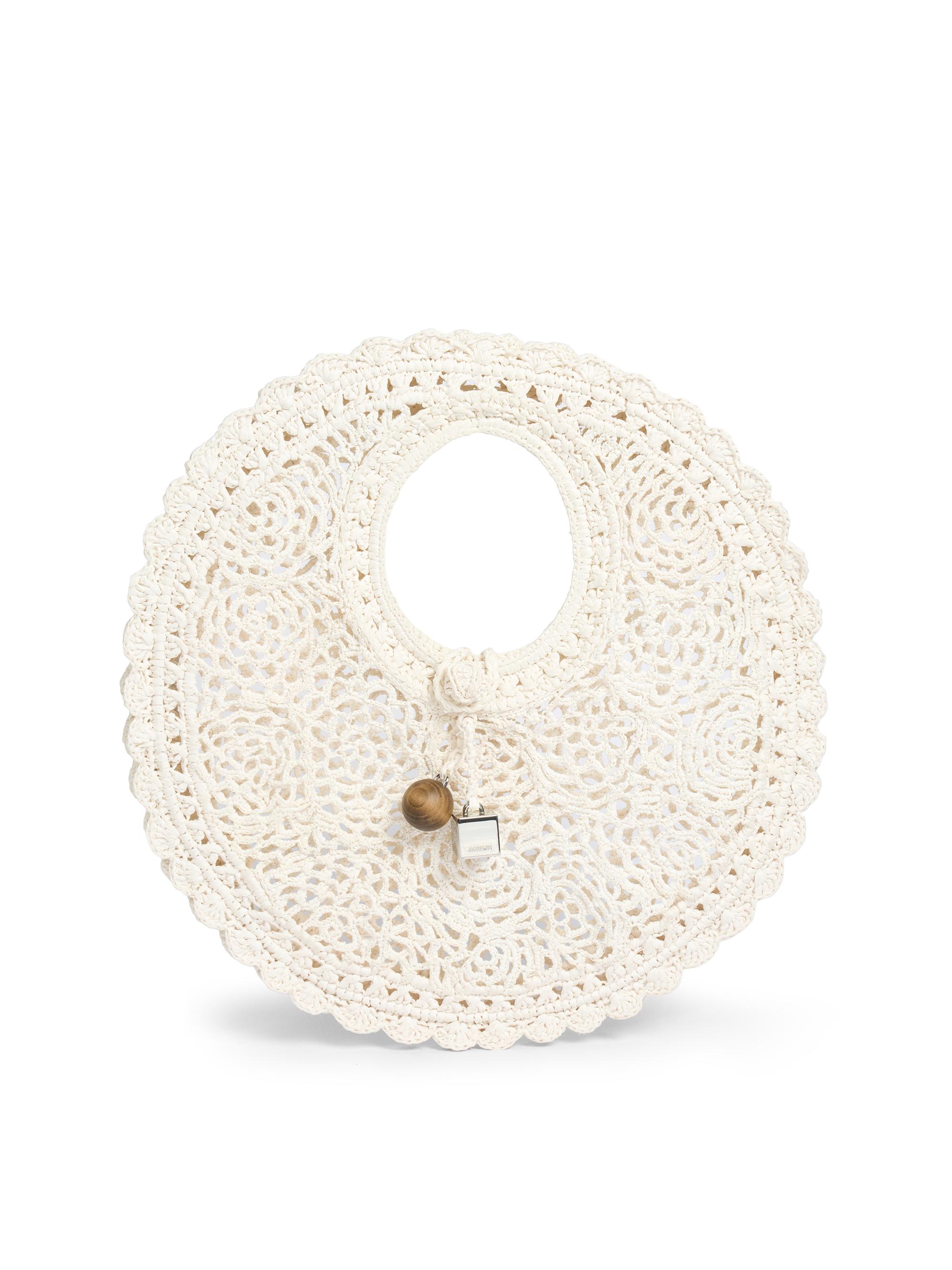 Jacquemus Women's Le Petit Raffia & Leather Bag - White - Women's Bags