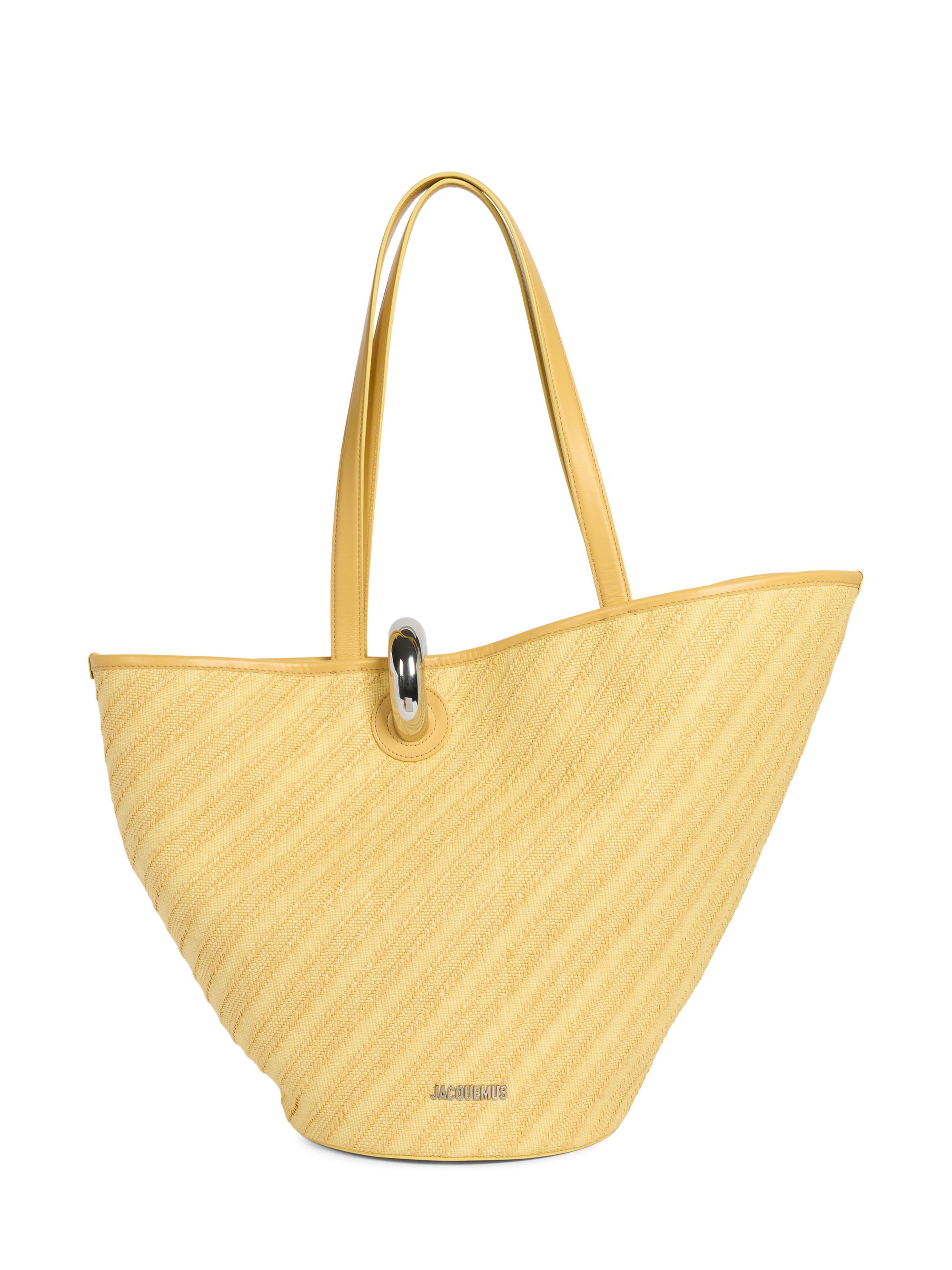 Jacquemus Women's Le Bambola Textured Tote Bag - Light Yellow