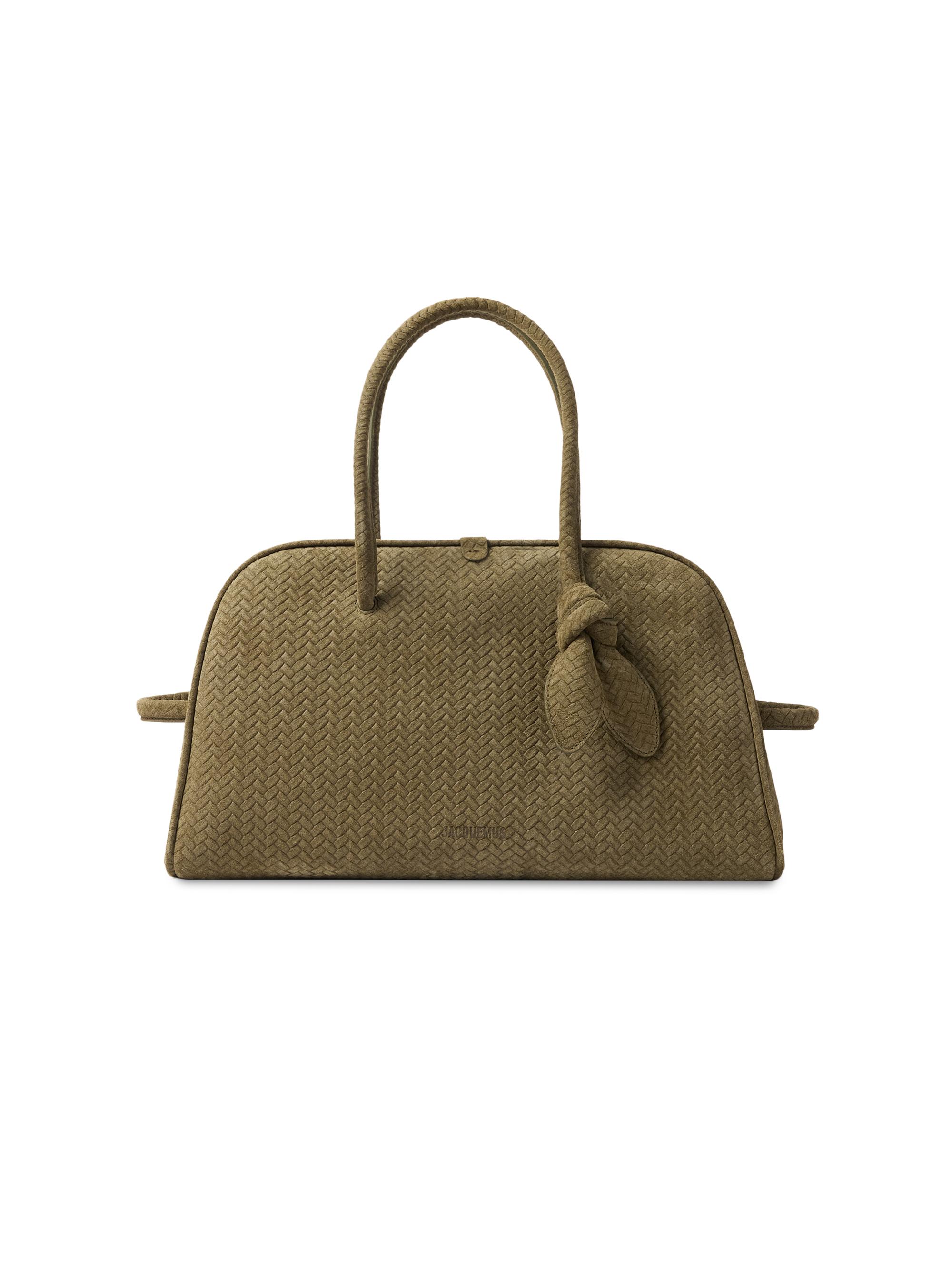Jacquemus Women's Le Turismo Suede Top Handle Bag - Khaki