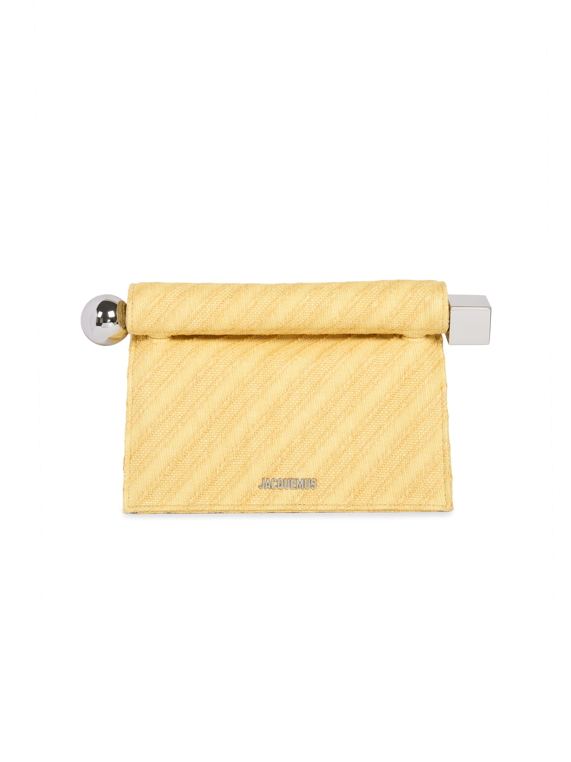 Jacquemus Women's La Pochette Rond CarrÃ© Clutch - Light Yellow