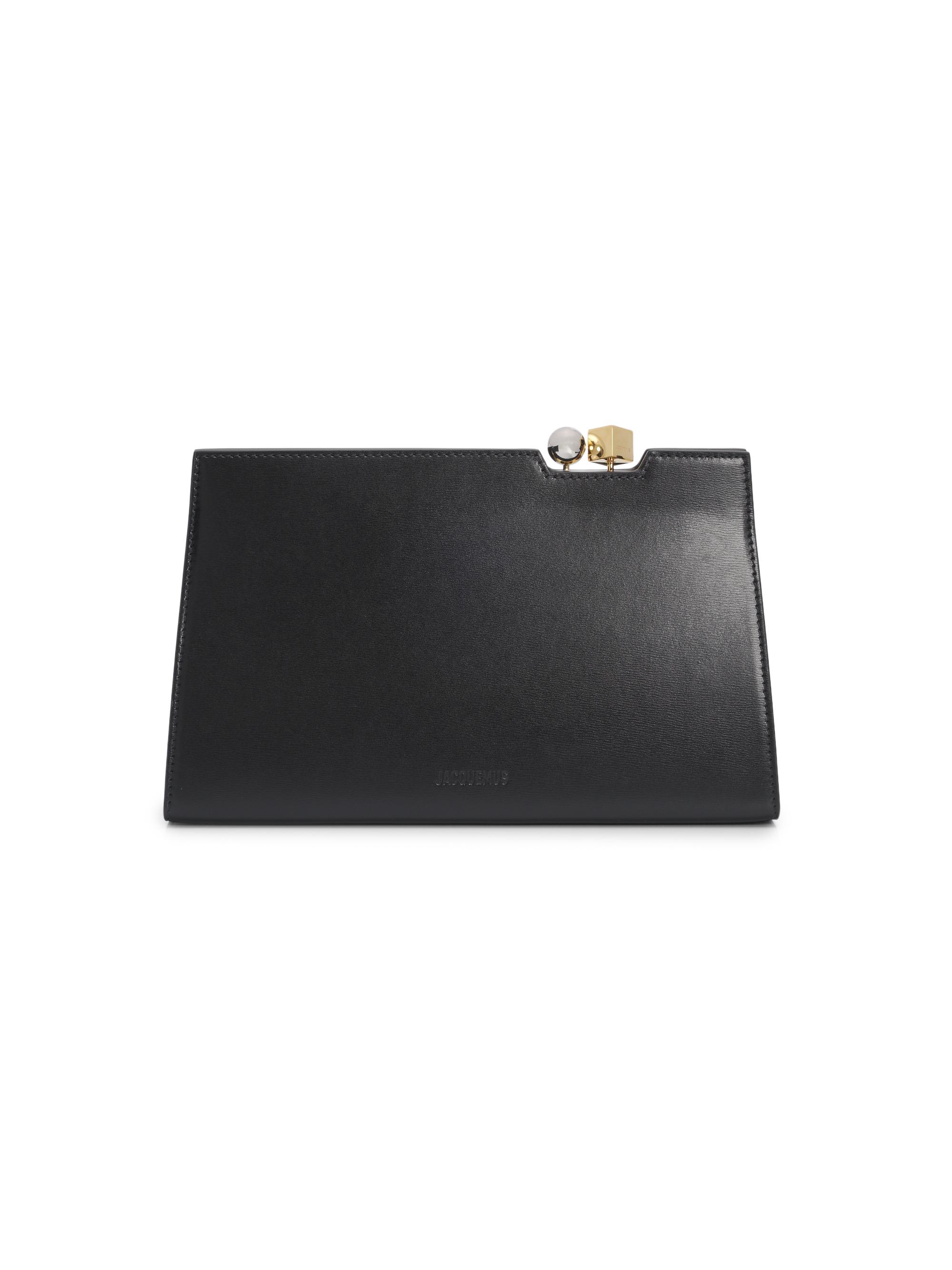 Jacquemus Women's Le Salon Leather Clutch - Black