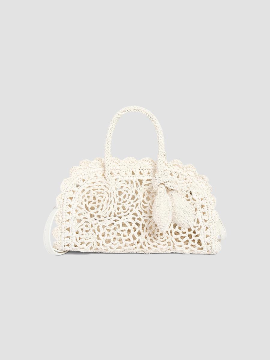 Jacquemus Le Petit Turismo Floral Crochet Top Handle Bag | Saks