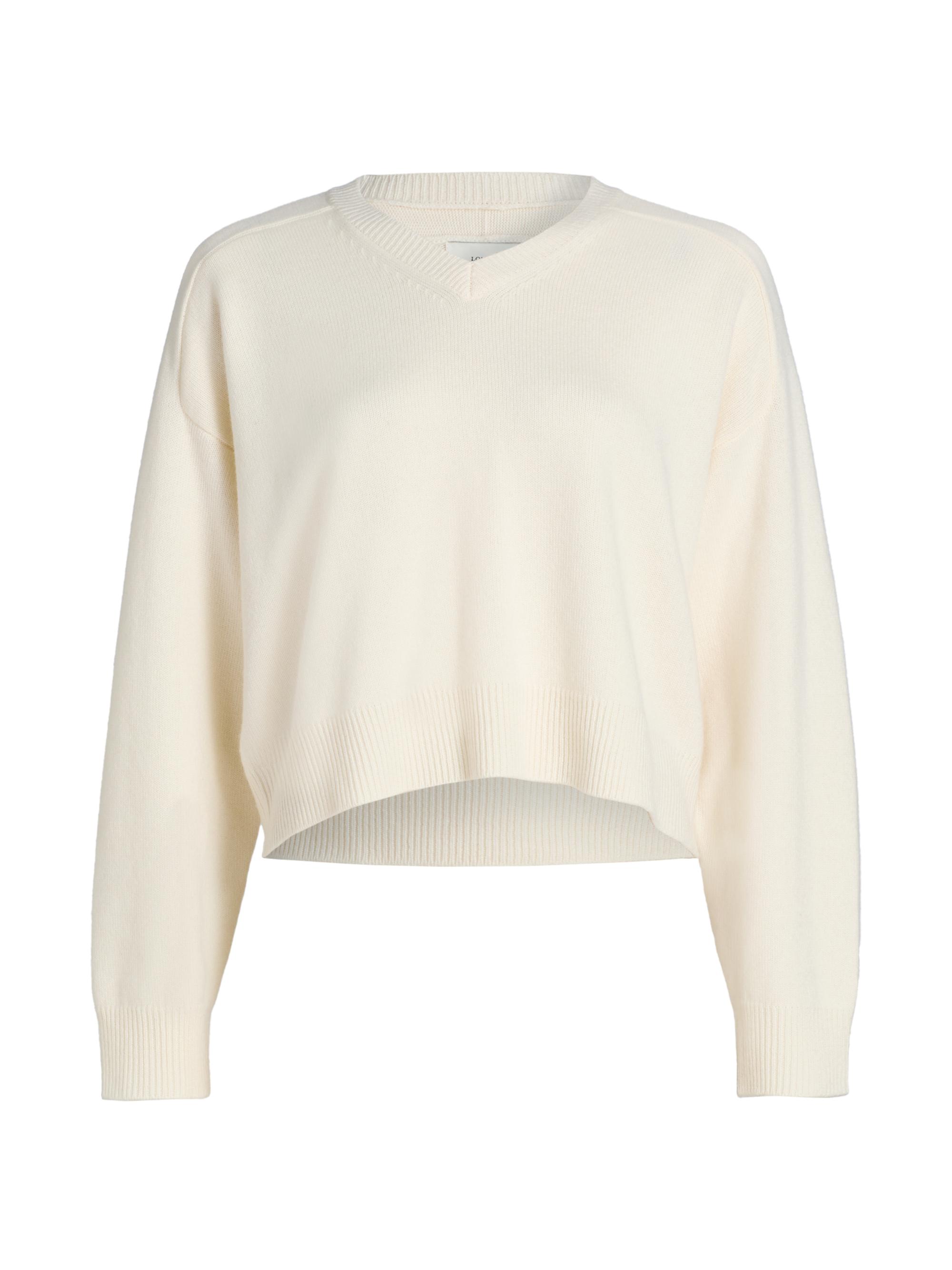 Loulou de Saison Women's Anzor V-Neck Cashmere Sweater - - Women's Clothing