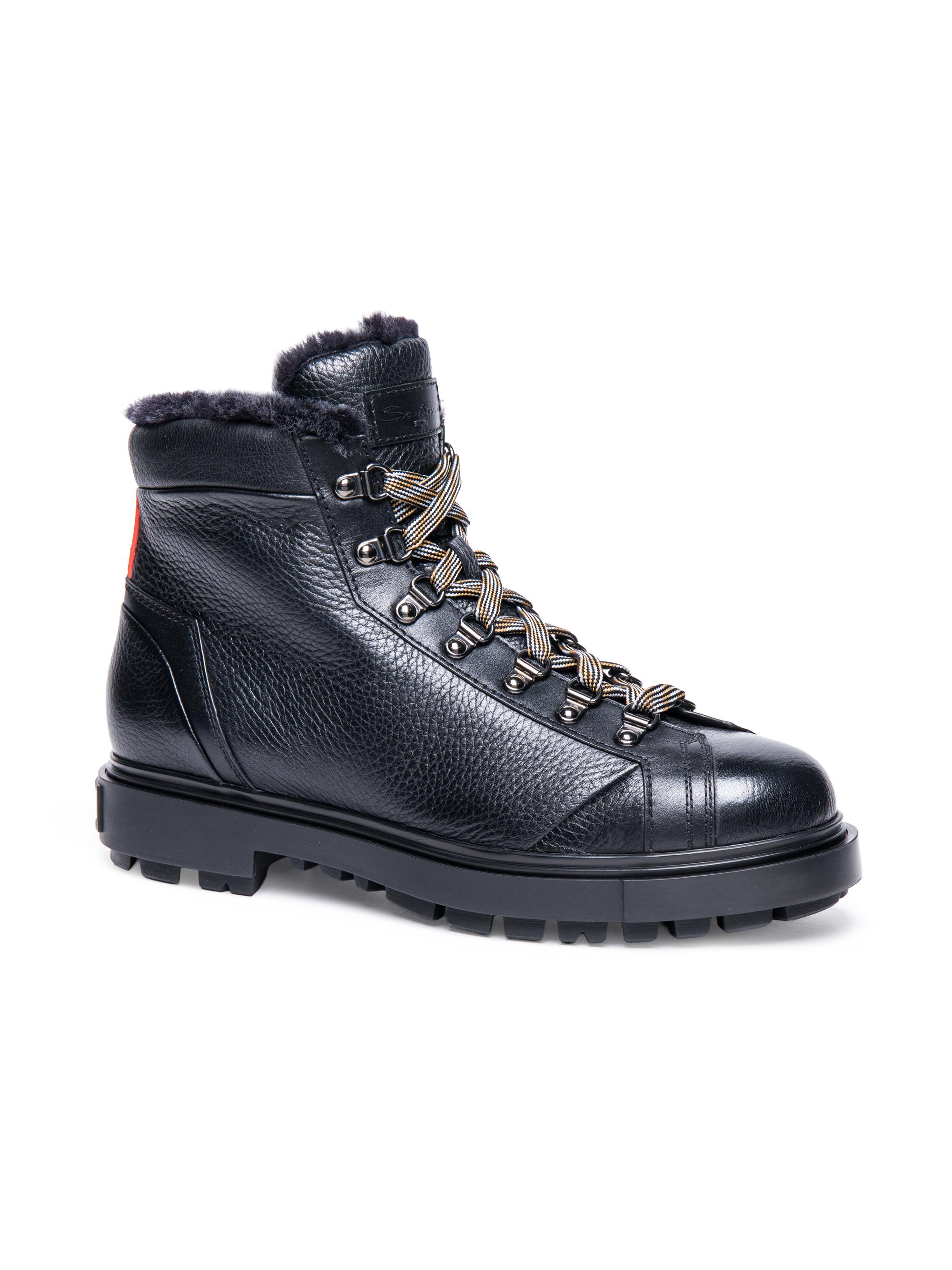 Santoni St. Moritz Shearling-Lined Alpine Boots | Saks Fifth Avenue