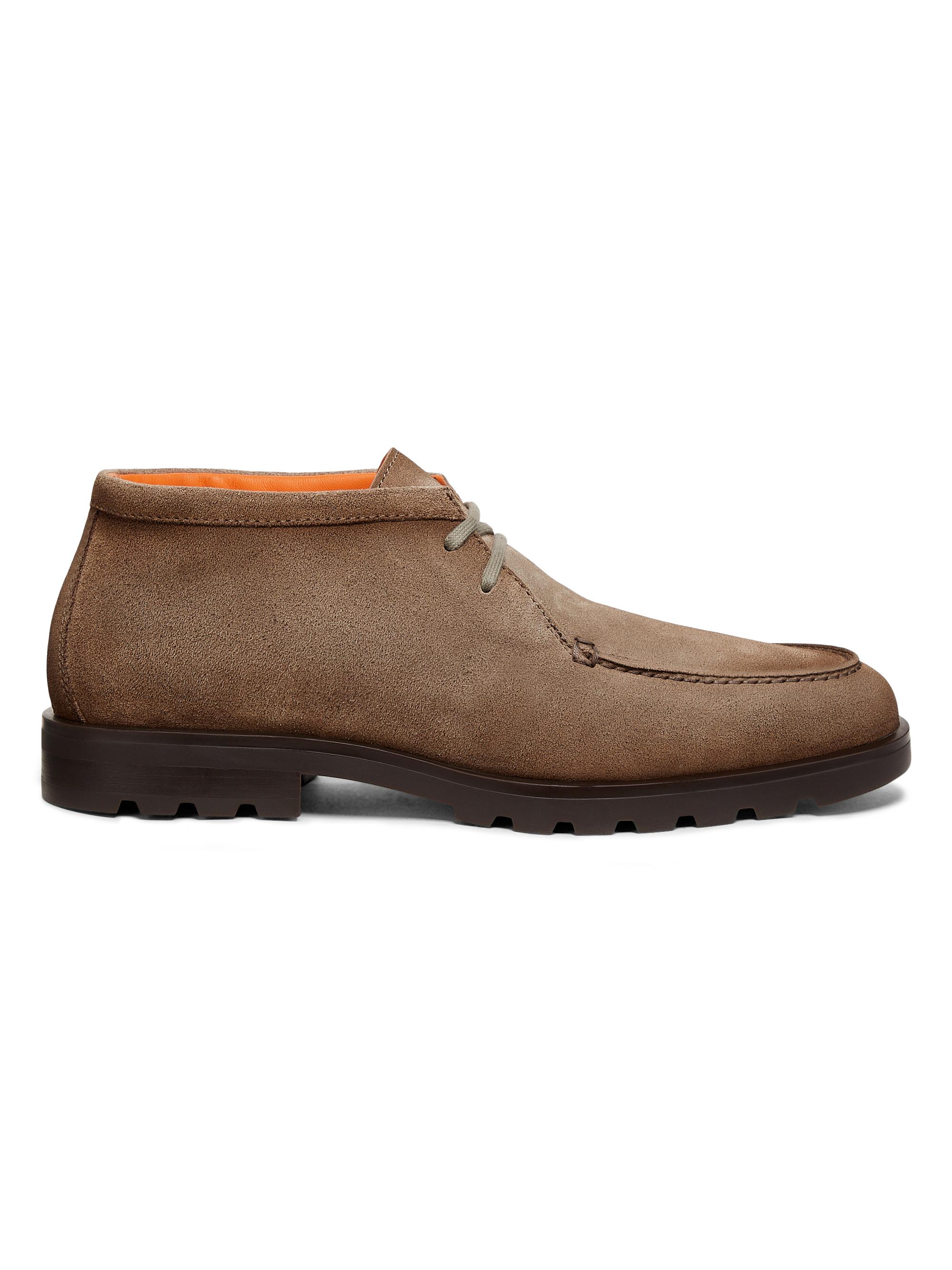 Santoni Men's Rock Suede Chukka Boots - Brown